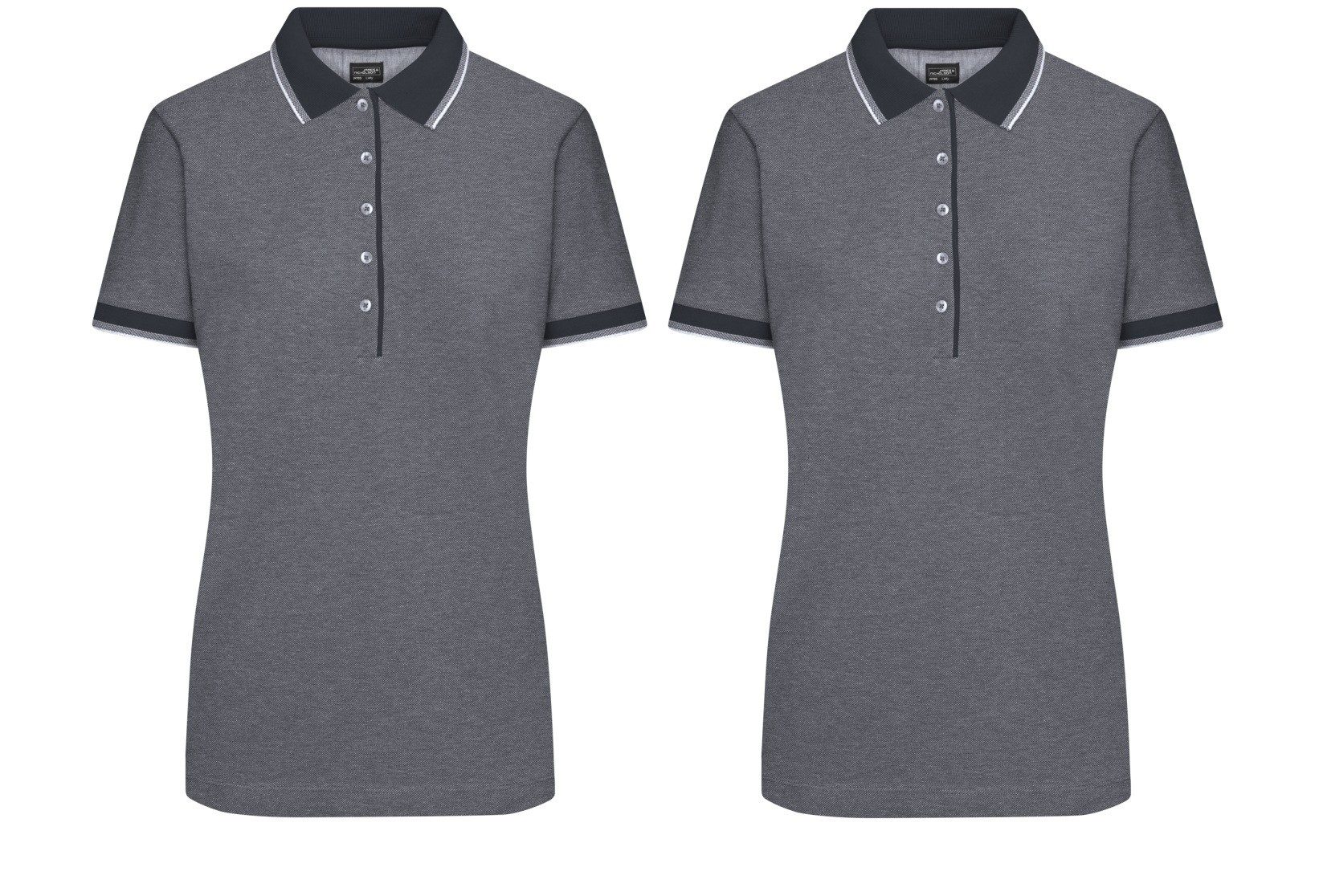 James & Nicholson Poloshirt Doppelpack Damen Polo in trendiger bicolor-Opti günstig online kaufen