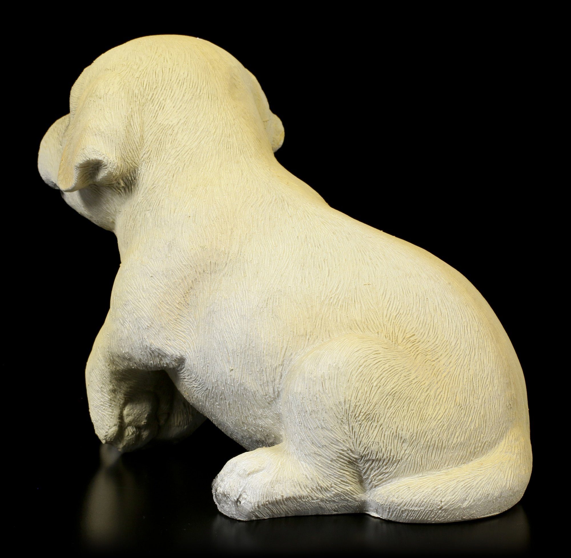 GmbH Welpe Shop Gartendeko Figur sitzend - Labrador Hunde Gartenfigur Gartenfigur - Figuren