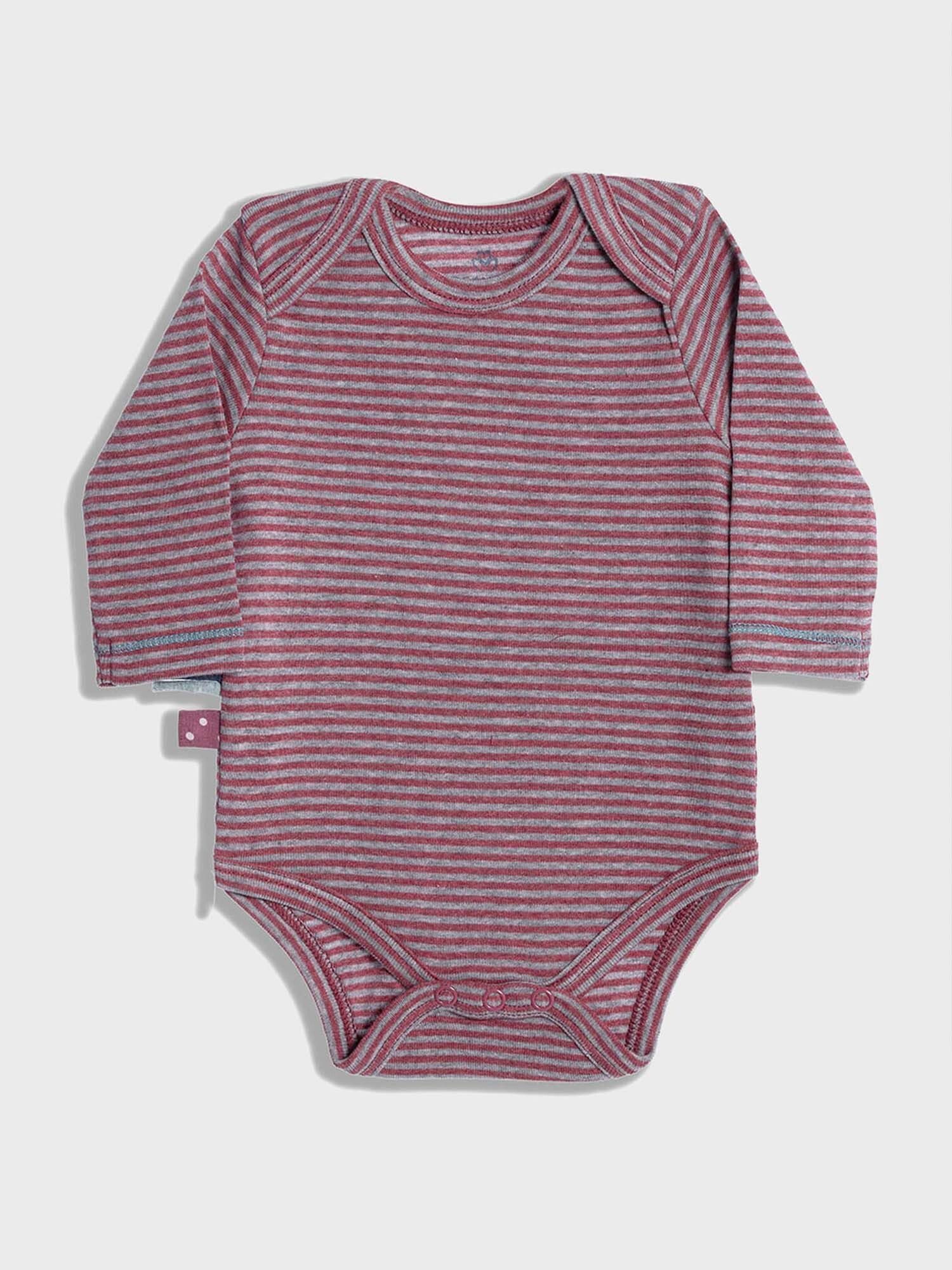 OrganicEra Langarmbody Baby Langarm-Body aus Bio-Baumwolle, gestreift (1-tlg)