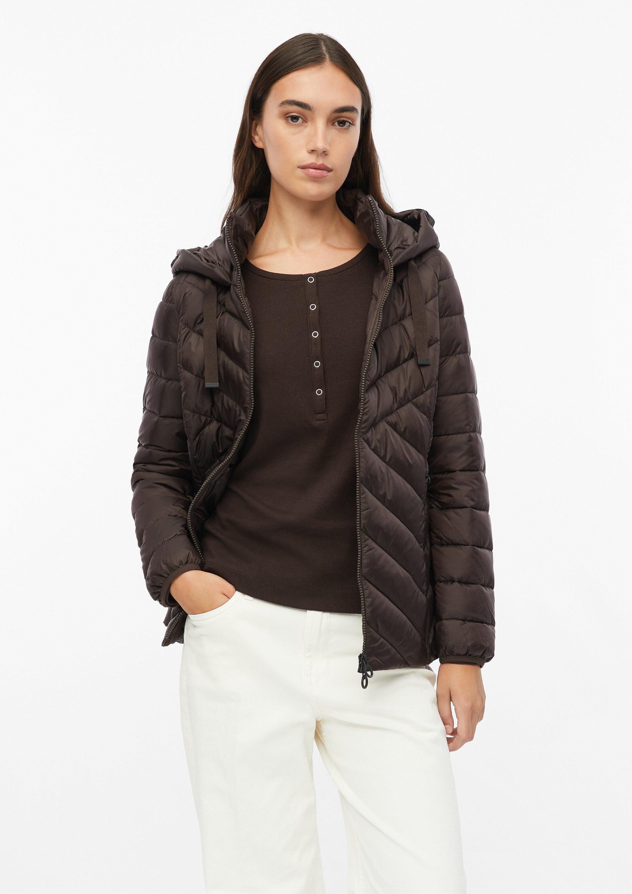 s.Oliver Funktionsjacke Outdoor-Jacke Leichte Steppjacke mit Kapuze