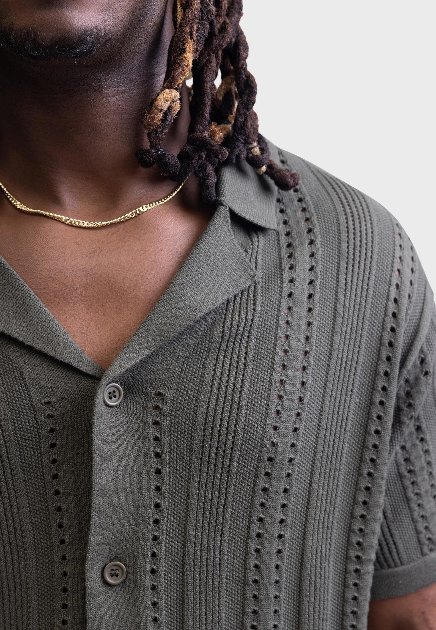 REDEFINED REBEL Rundhalspullover Redefined Rebel Knit RRJon Knit Shirt BOXY FIT