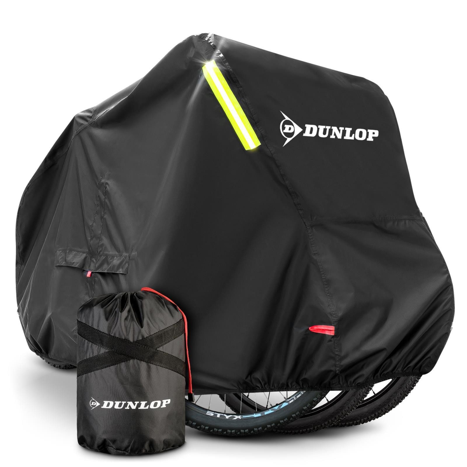 Dunlop Fahrradschutzhülle Fahrradgarage Rad Abdeckung bike cover XL, Premium Fahrradabdeckung Anti Rost 200x120x120 cm mit Transportbeutel