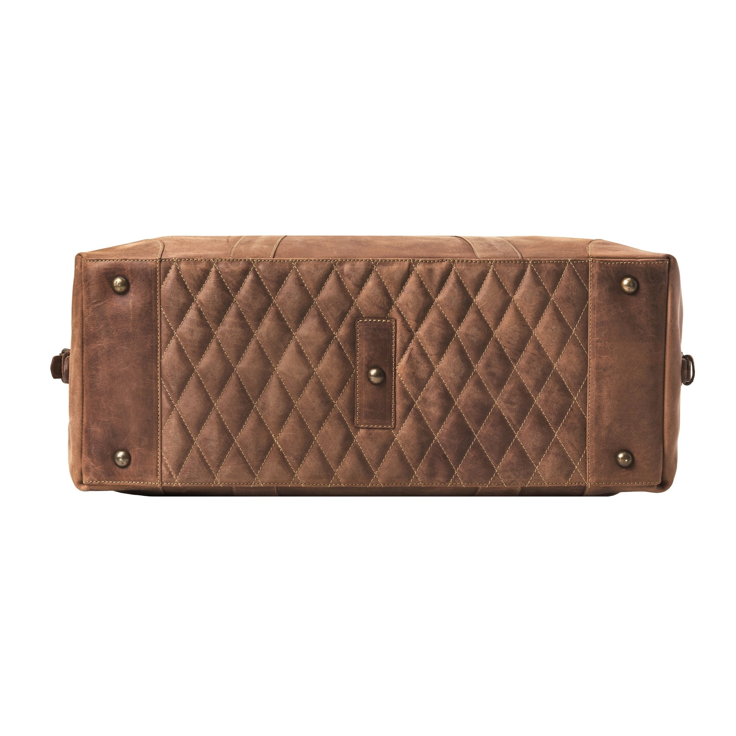 DRAKENSBERG Reisetasche Weekender »David« (60) Havana-Braun, aus vollnarbigem Premium Leder für Herren und Damen im Vintage-Design
