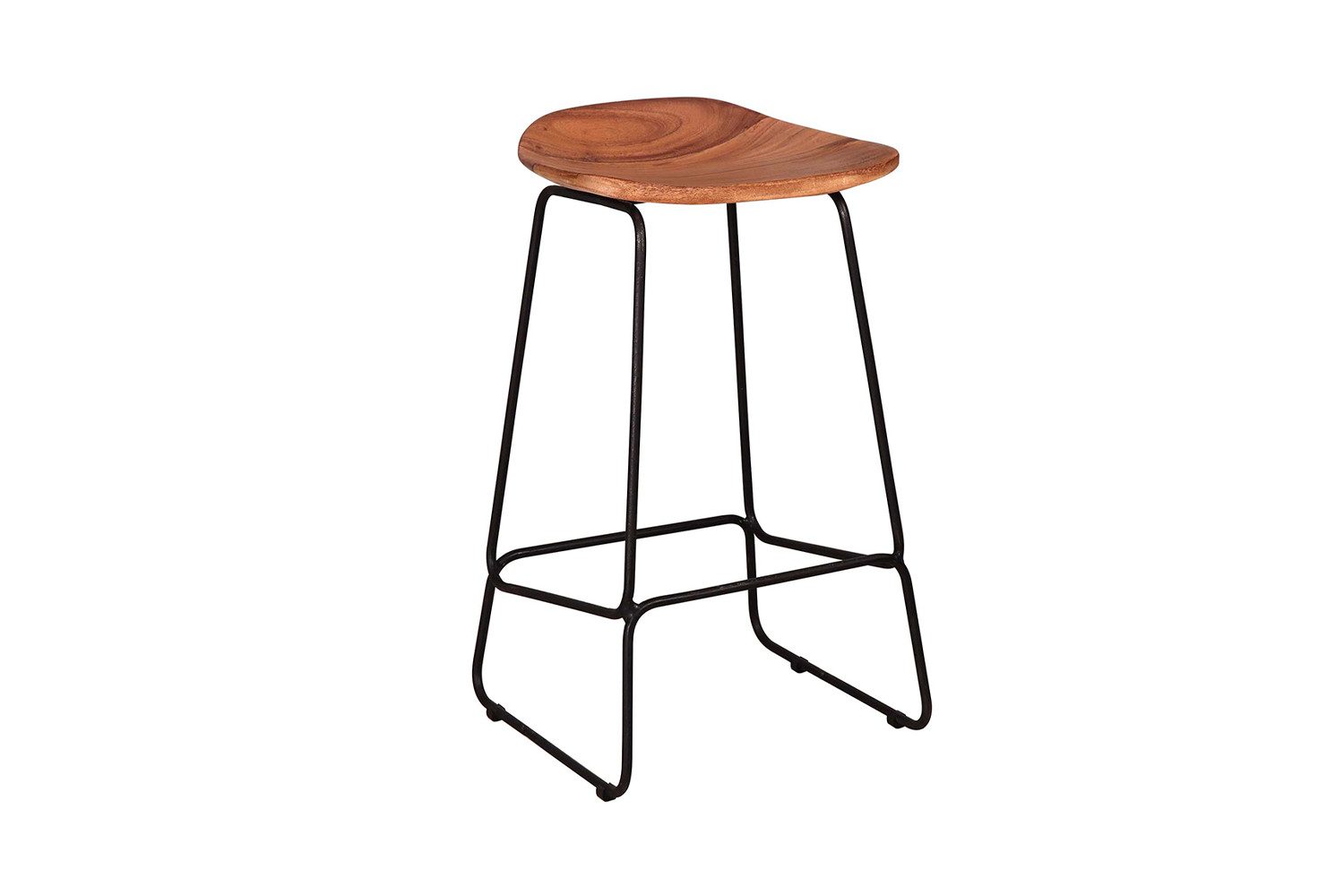 KAWOLA Barhocker LEMMY (Set, 4 St), Barstuhl Akazie massiv natur