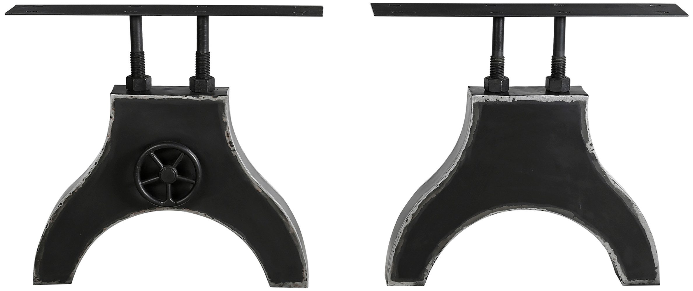 SIT Tischbein, mit Dekor-Kurbelrad