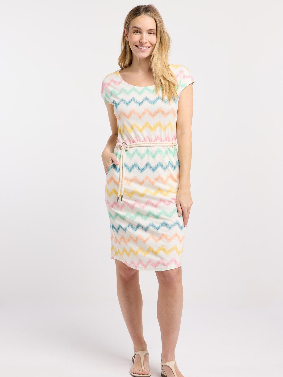 Ragwear Shirtkleid Ragwear Lilithe Dress (1-tlg) stylisches Damen Sommerkleid mit Taillengürtel