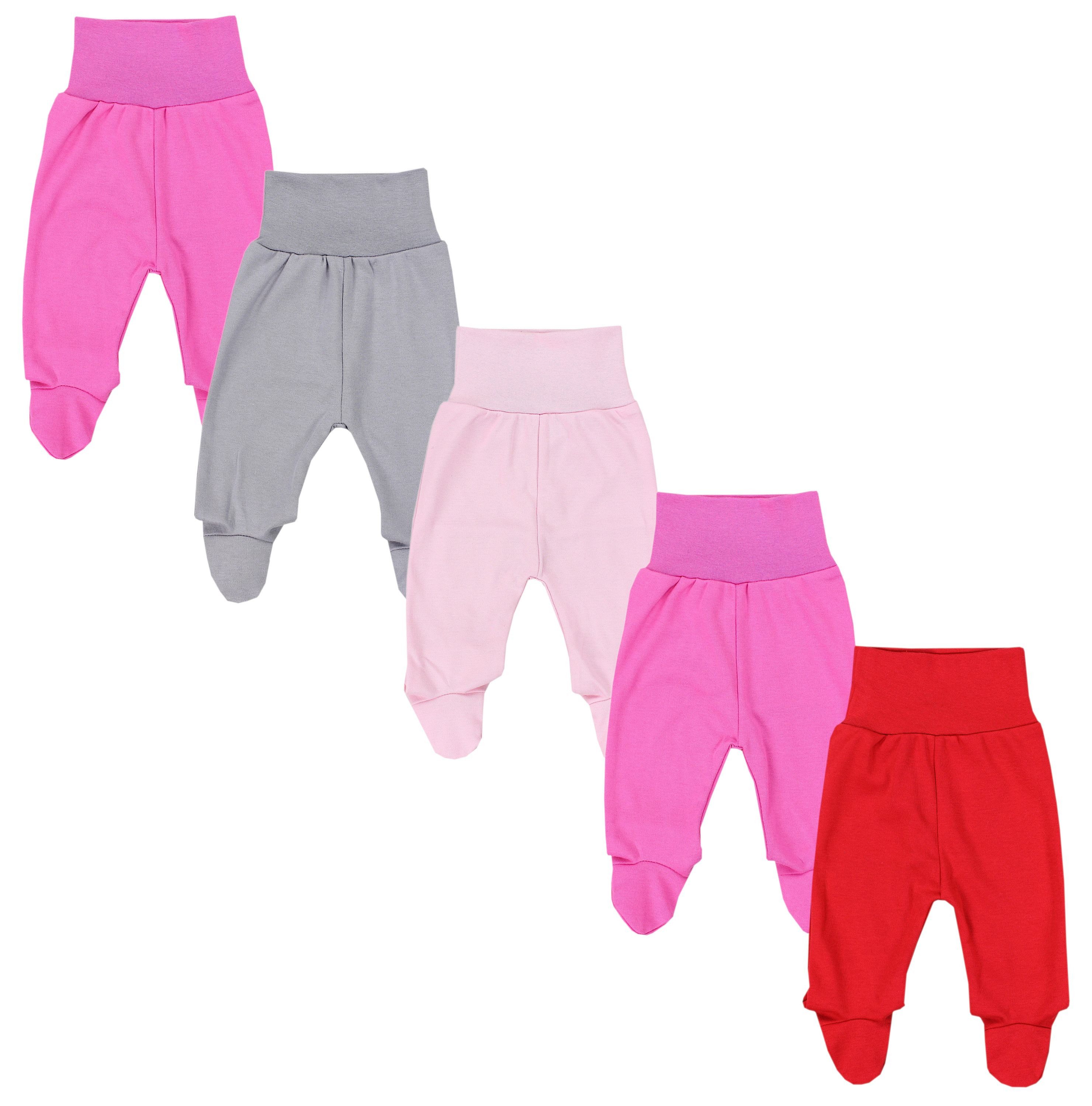 TupTam Pumphose TupTam Baby Strampelhose Jungen Mädchen Hose mit Fuß 5er Pack