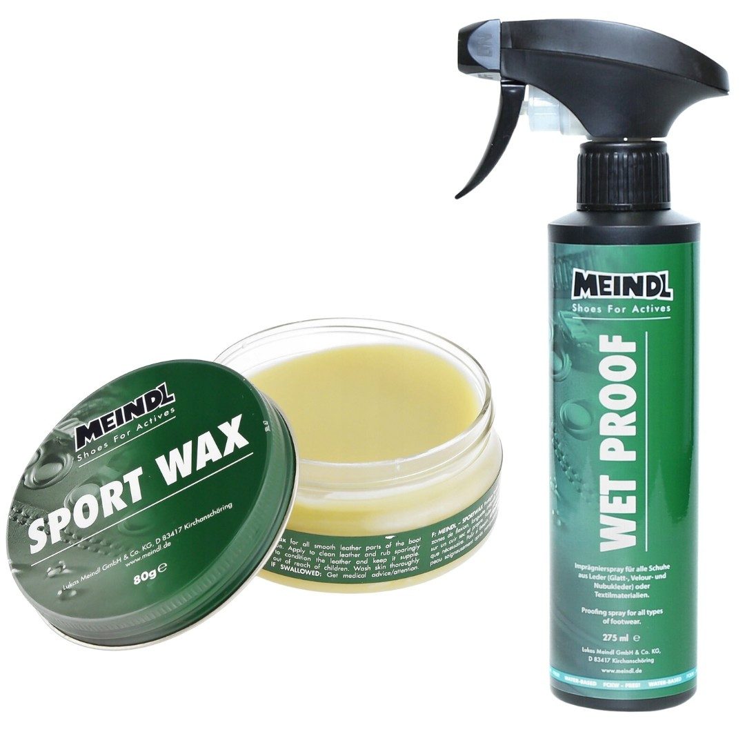 RennerXXL Doppelpack Sport Wax und Wet Proof Schuh-Imprägnierspray (1 St), Schuhpflege-Set, Wachs 80 g und Imprägnierspray 275 ml