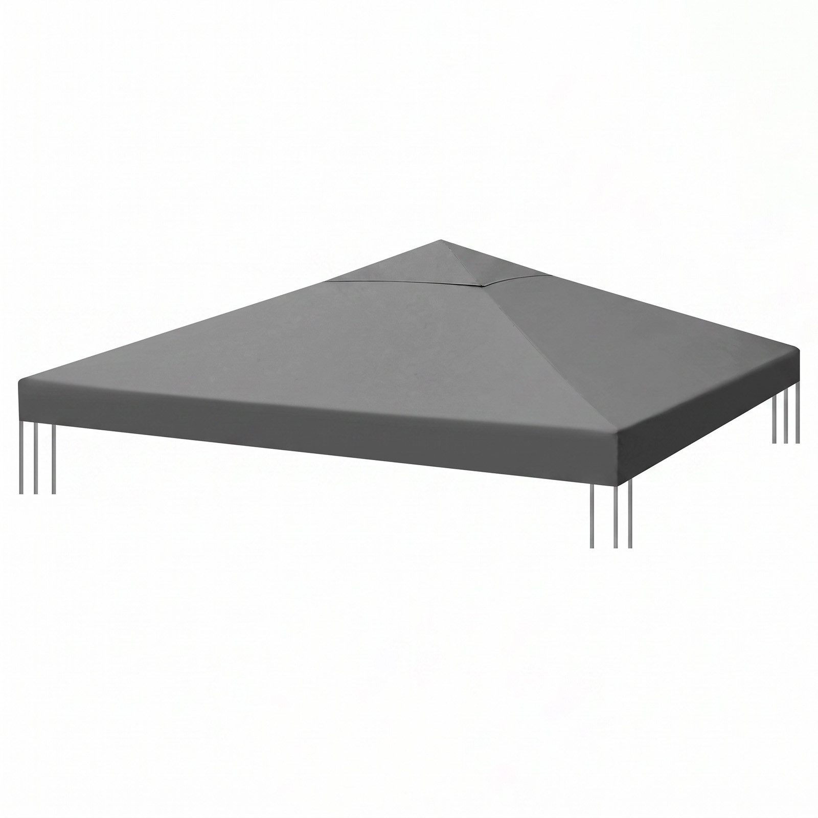 Sekey Pavillon-Ersatzdach Pavillondach 3x3 Ersatzdach Wasserdicht, 800D Polyester, mit Doppelter PU-Beschichtung, für Gartenpavillon 3 x 3 m