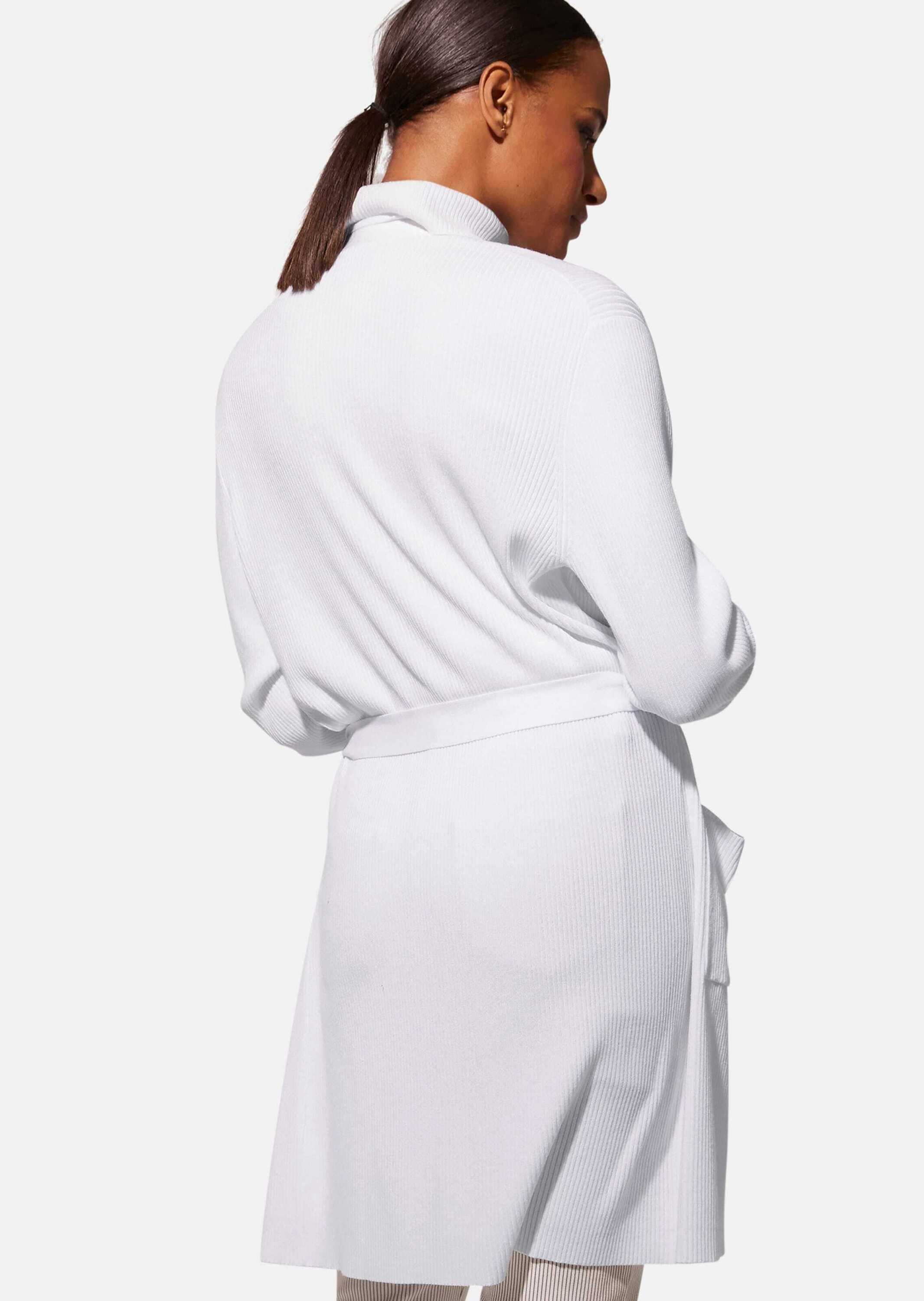 MADELEINE Strickjacke Lange Strickjacke mit Bindeband