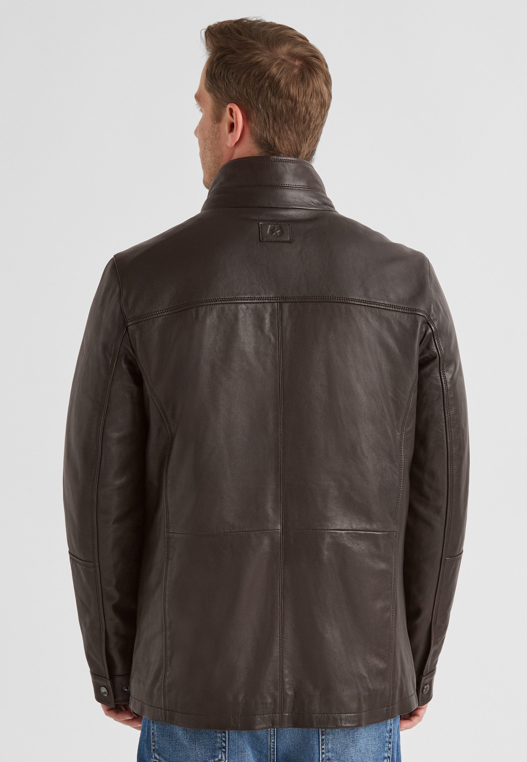 Milestone Lederjacke MSBernardo Herren Bikerjacke Jacke Leder klassisch lockere Passform