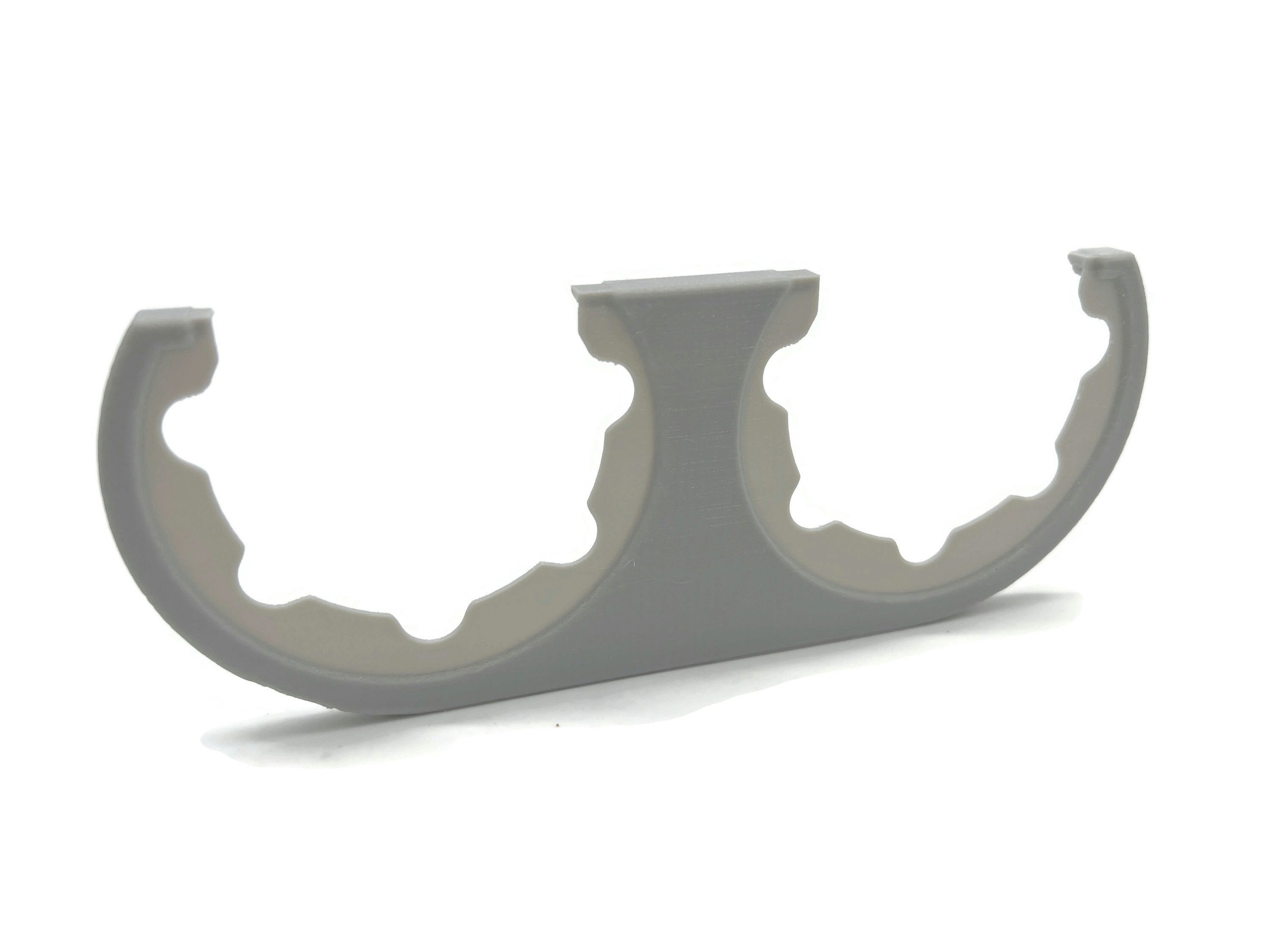 eXODA Flaschenhalter Ersatzbrille Getränkehalter in Grau kompatibel zu VW T4 + Passt 35i, (1-St., geeignet für kleine Dosen / Flaschen, keine Gummilamellen), Lamellen starr