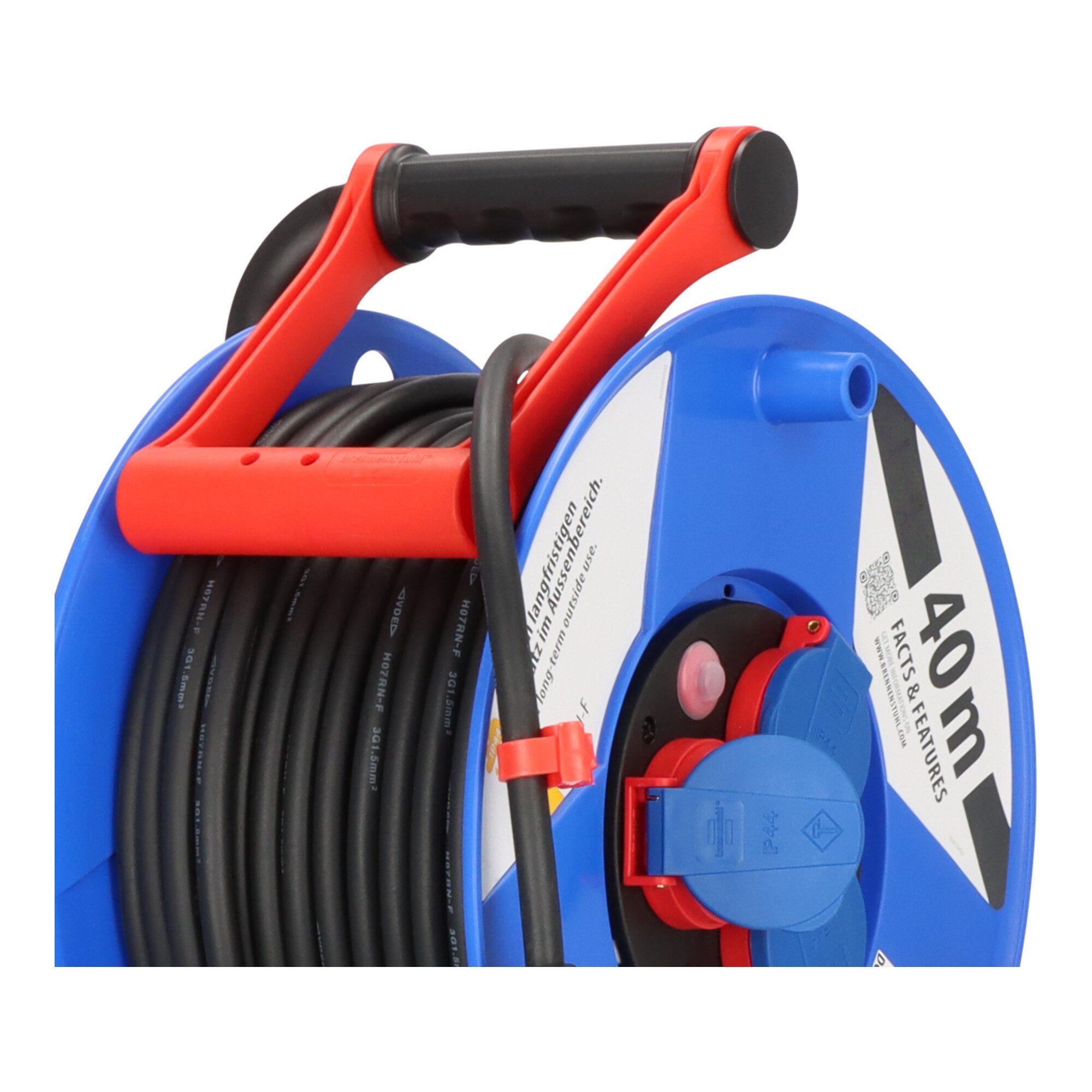Brennenstuhl Garant IP44 Gewerbe-/Baustellen-Kabeltrommel 40m H07RN-F 3G1,5 Kabeltrommel