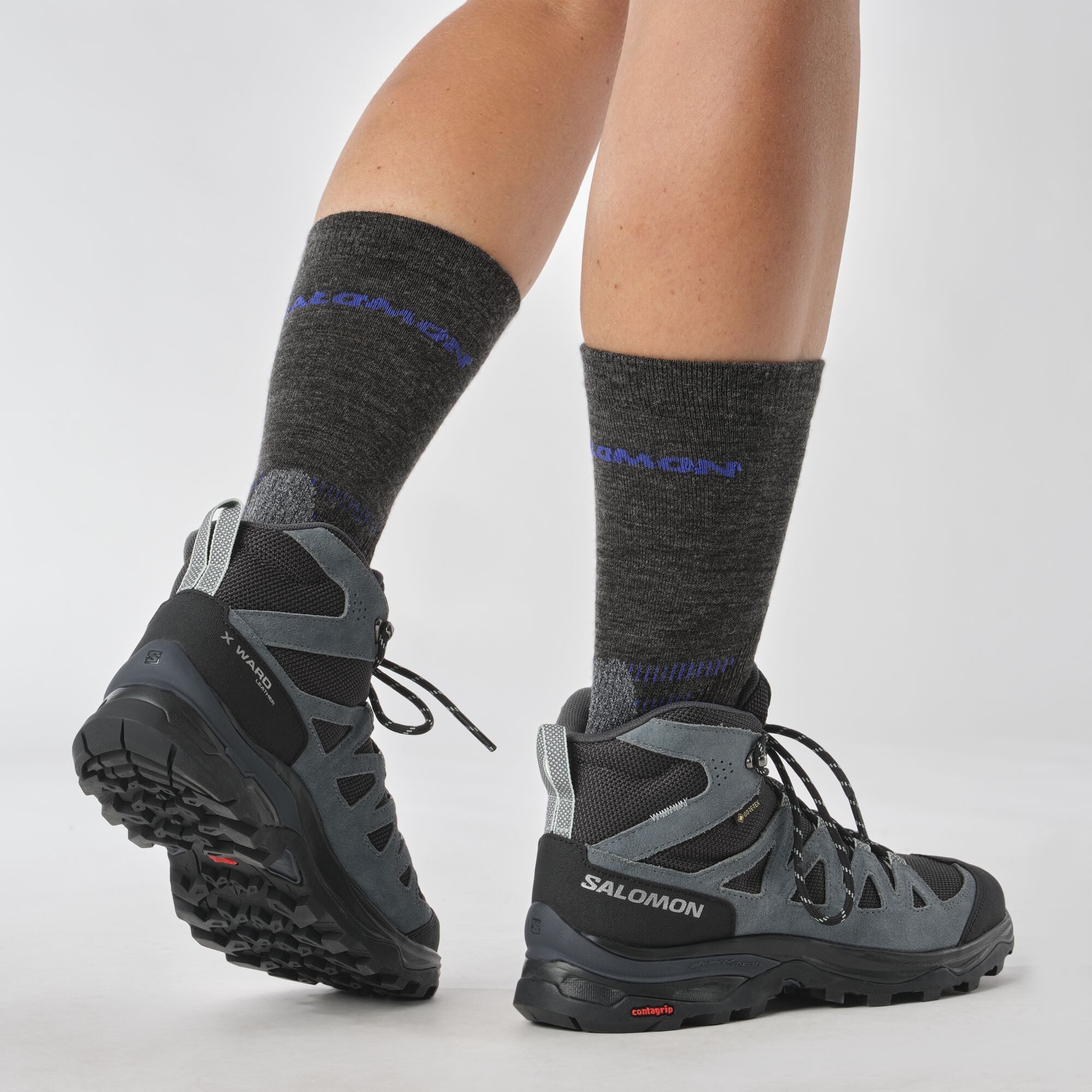 Salomon X WARD LEATHER MID GTX Wanderstiefel
