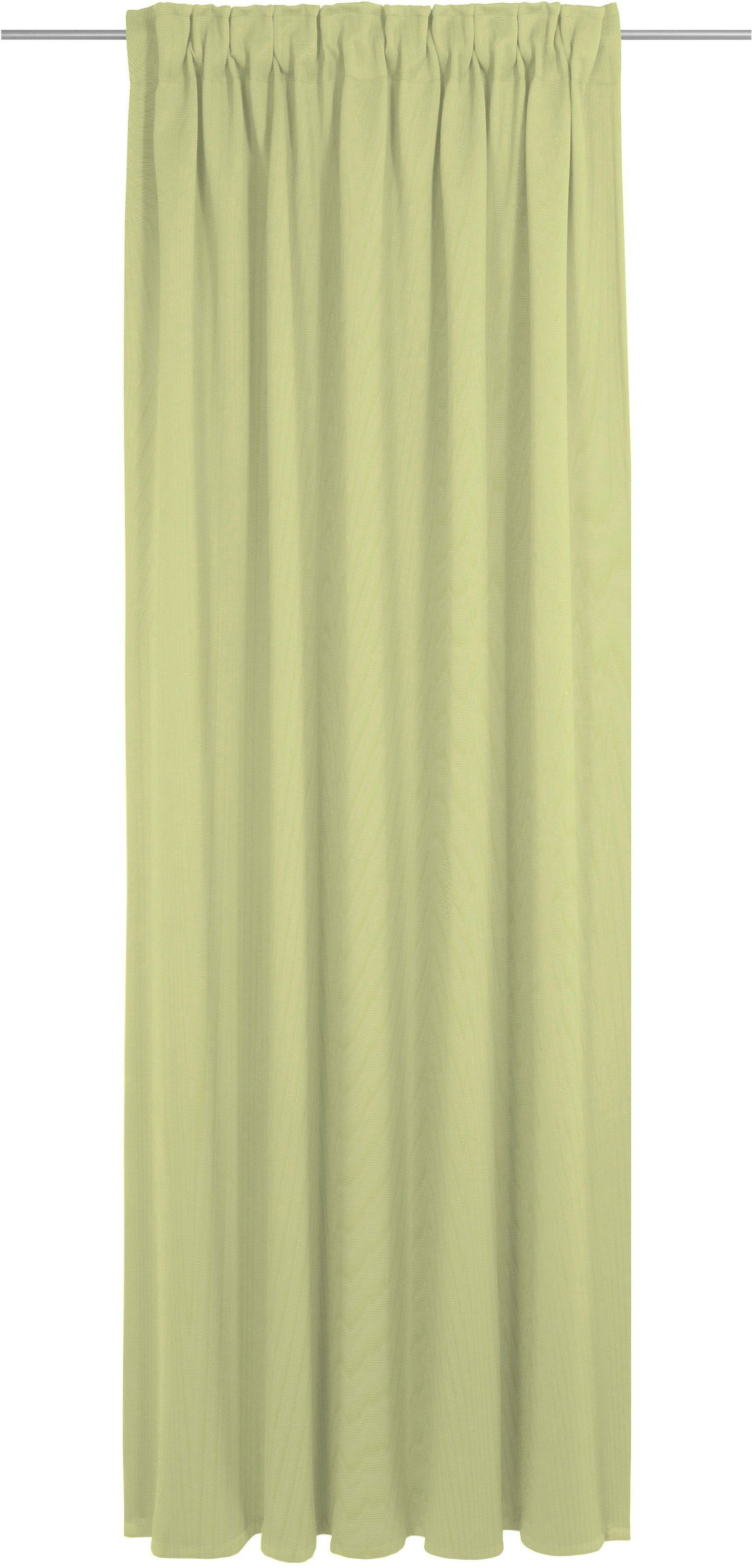 Vorhang Uni Collection light, Adam, hellgrün blickdicht, nachhaltig Multifunktionsband aus St), (1 Jacquard, Bio-Baumwolle