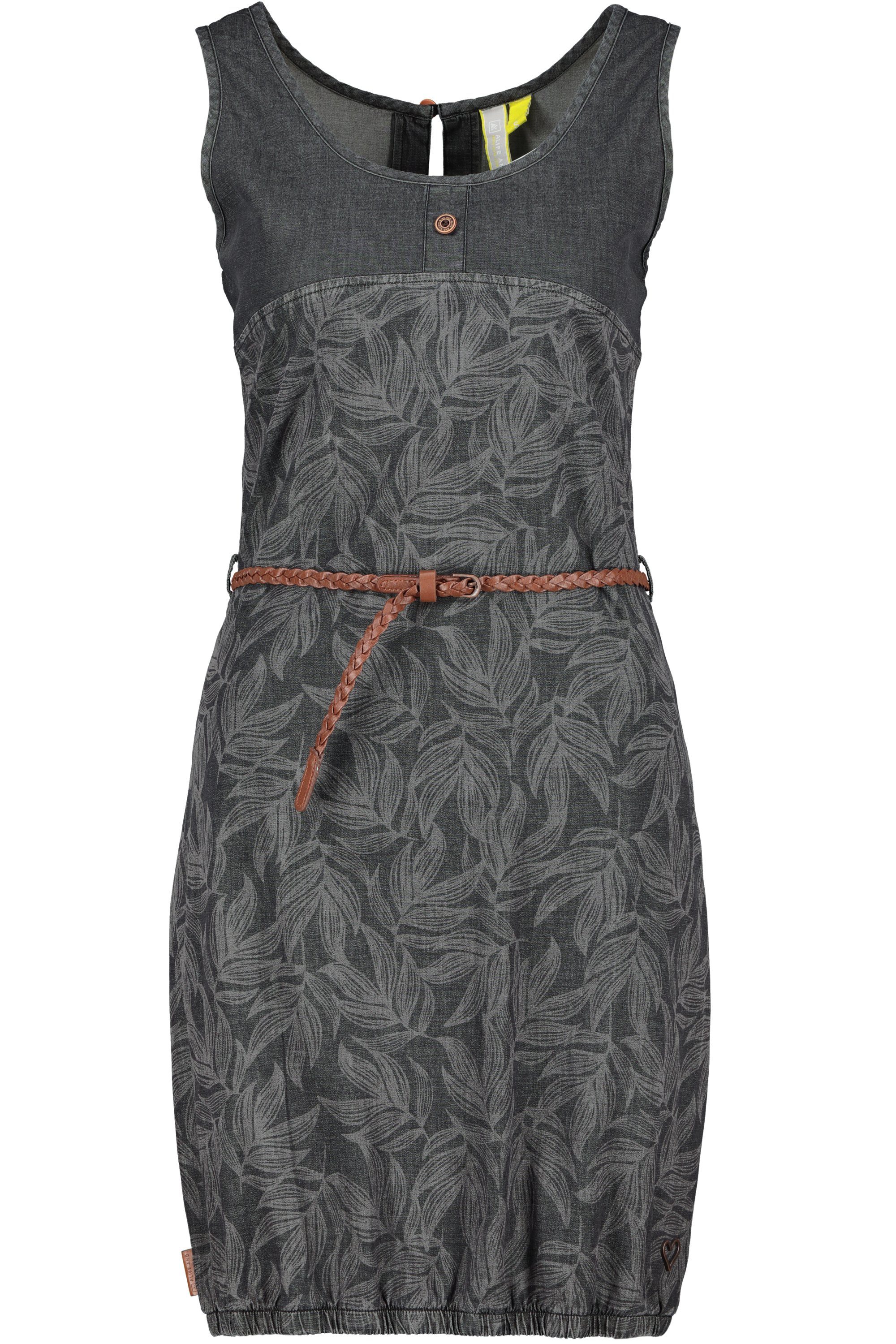 black denim Top & B DojaAK Damen DNM Sommerkleid Kickin Alife Dress