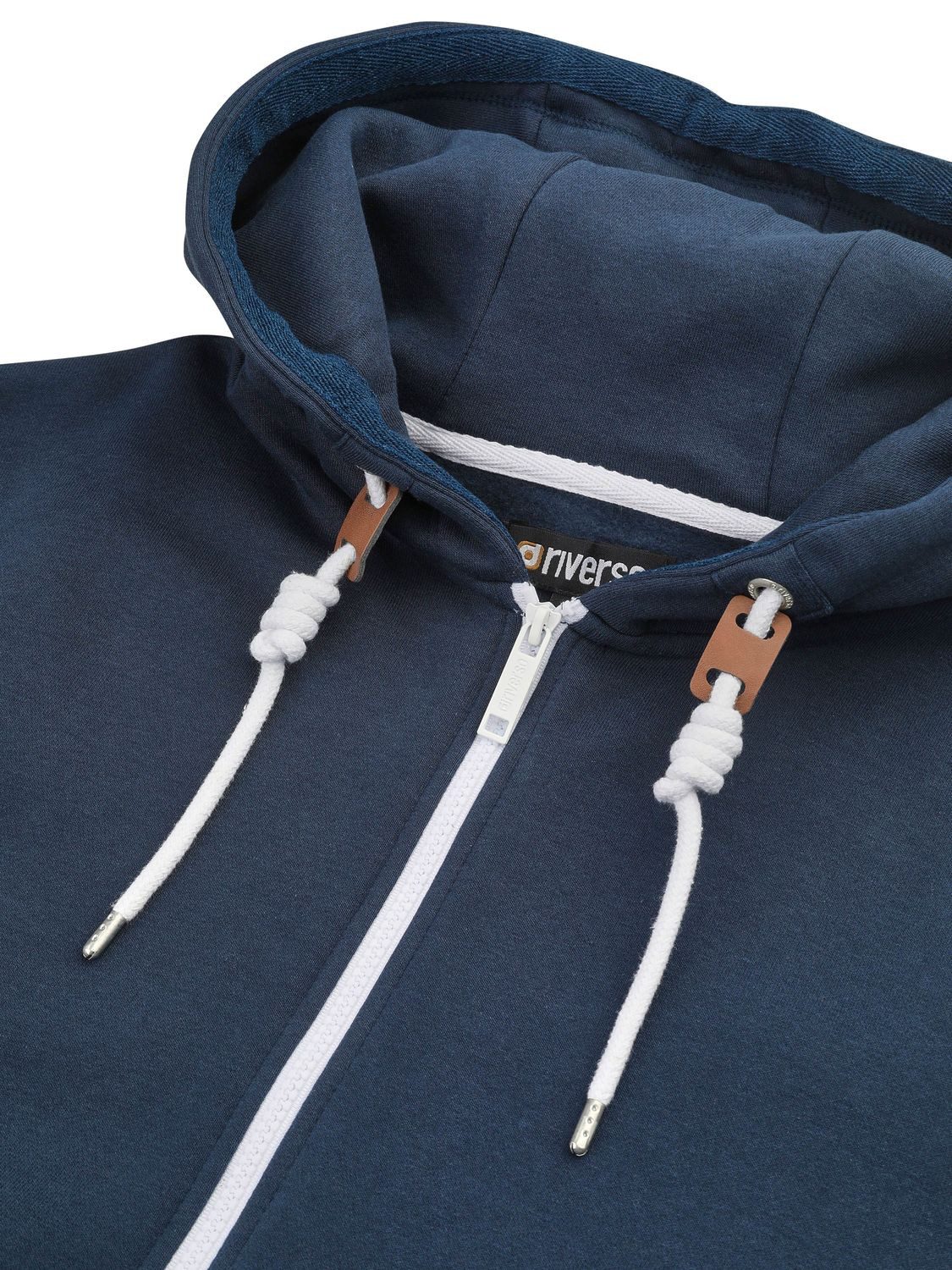 riverso Kapuzensweatjacke Herren Sweatjacke RIVThilo Regular Fit Hoodie – Bild 4 von 4