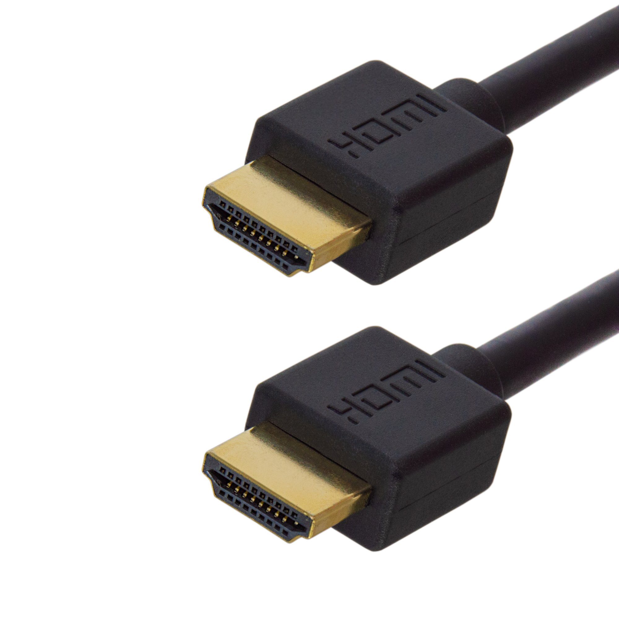 HDMI-Kabel 1,5 m schwarz vergoldeter Stecker HD 4K TV-Kabel