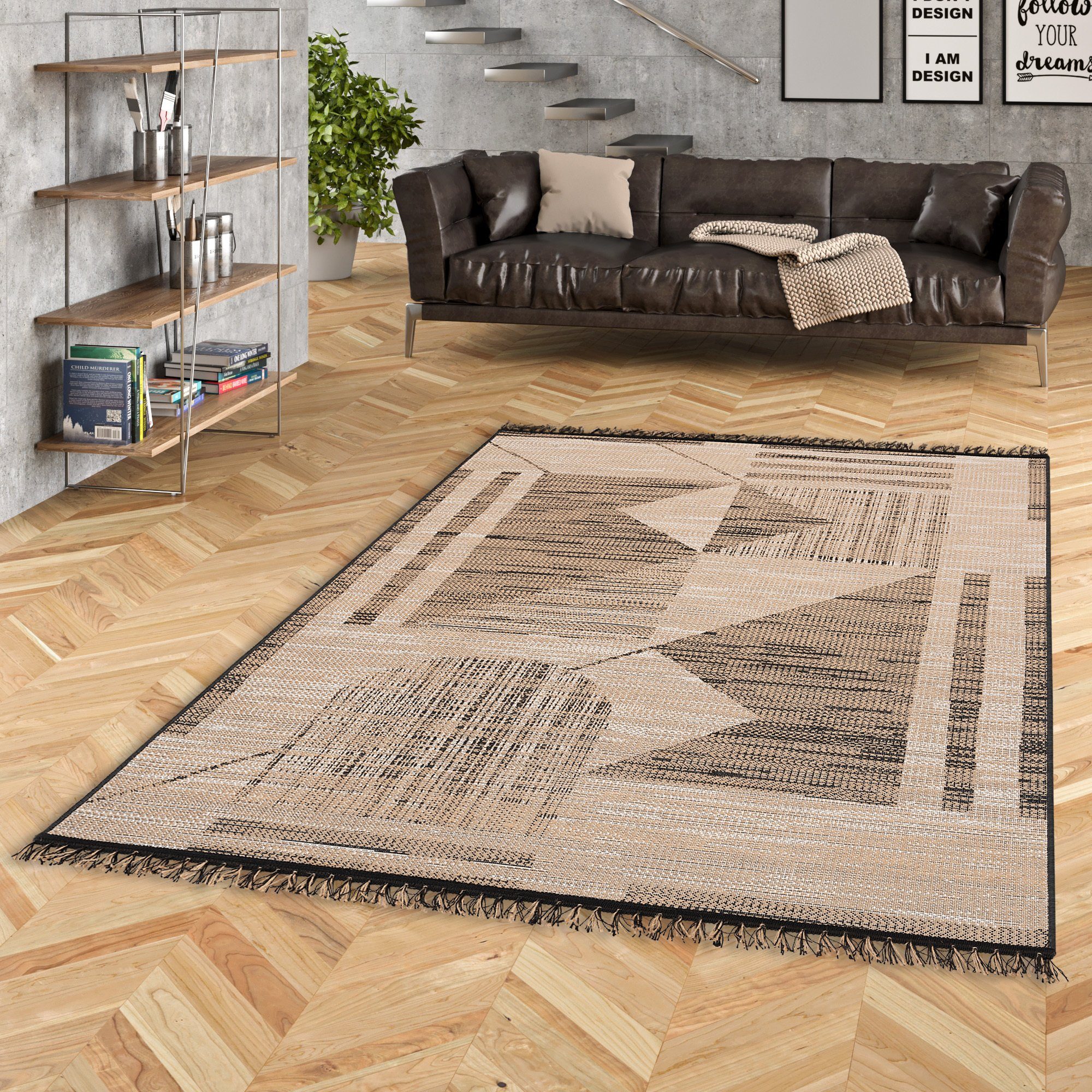 Designteppich Jute Natur Ethno Style Teppich Origin Modern, Pergamon, Rechteckig, Höhe: 4 mm