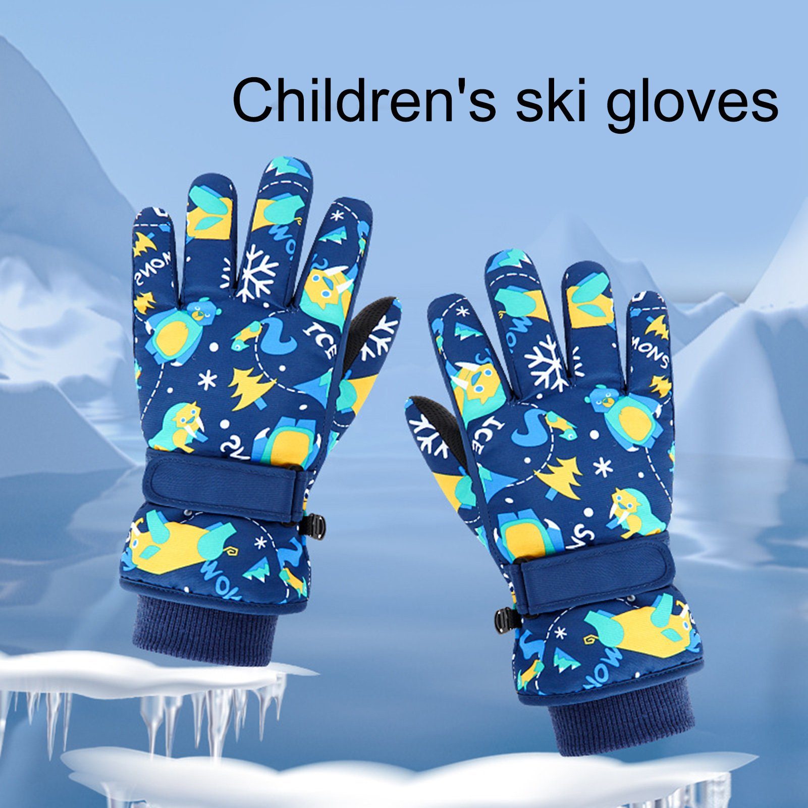 Winterhandschuhe Grau Warme Kinder Skifahren Skihandschuhe Fleece Rutaqian Winter Fahrradhandschuhe Snowboard Skihandschuhe Winddichte Wasserdicht Handschuhe