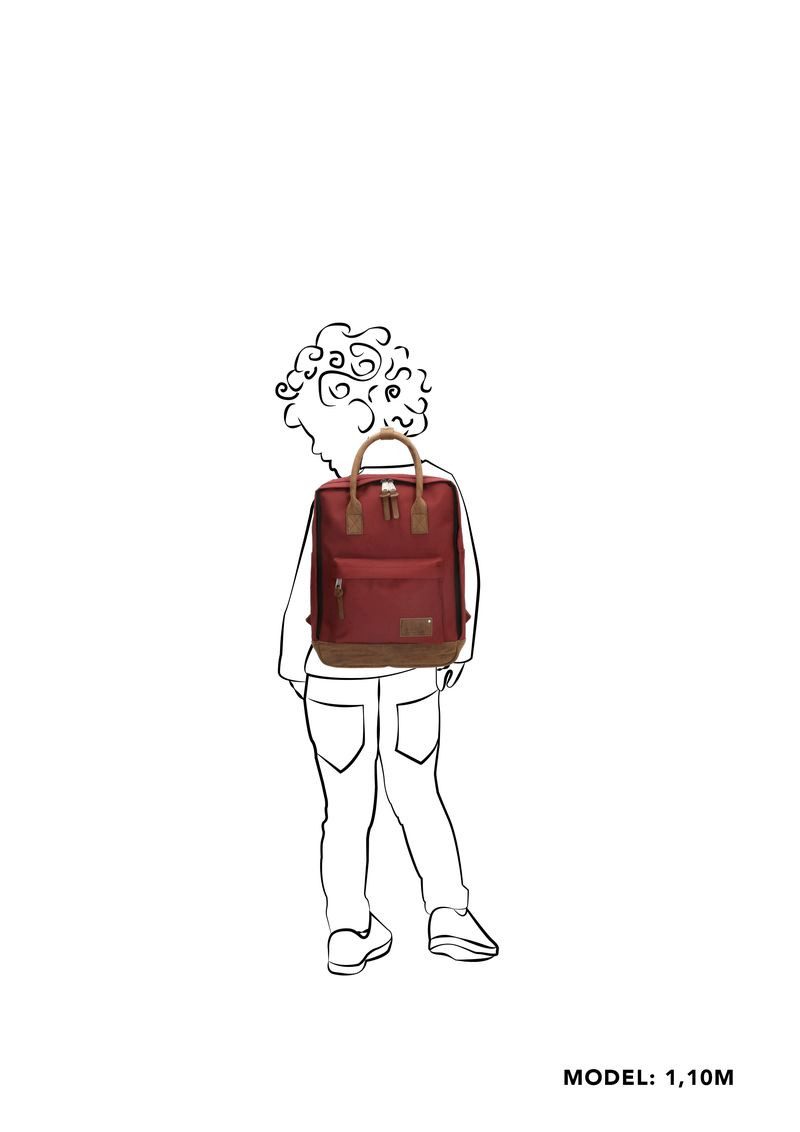 Enrico Benetti Freizeitrucksack Cityrucksack leicht für Damen und Herren (klein, mit Laptopfach), mit Lederimitat Applikationen, in tollen Farben