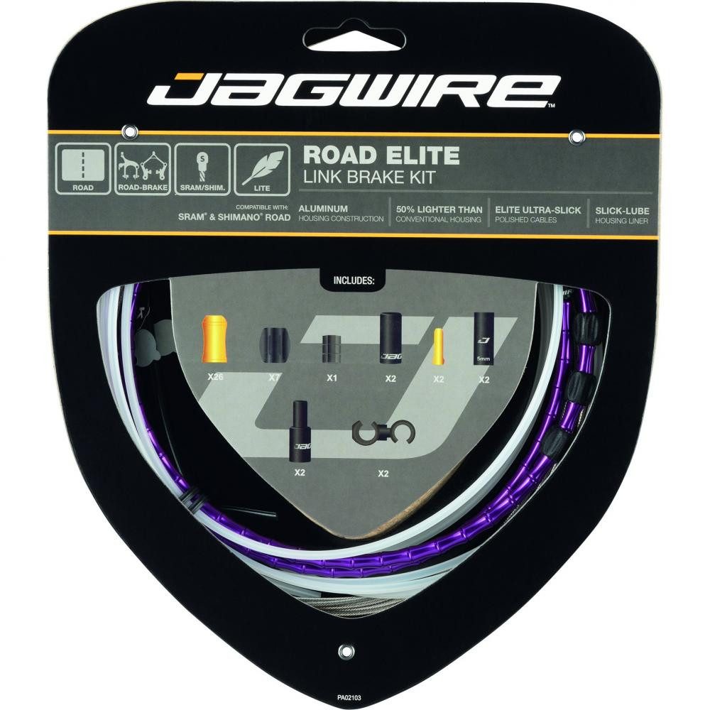 Jagwire Bremszug Jagwire Bremszugset Road Elite Link Ltd Purple