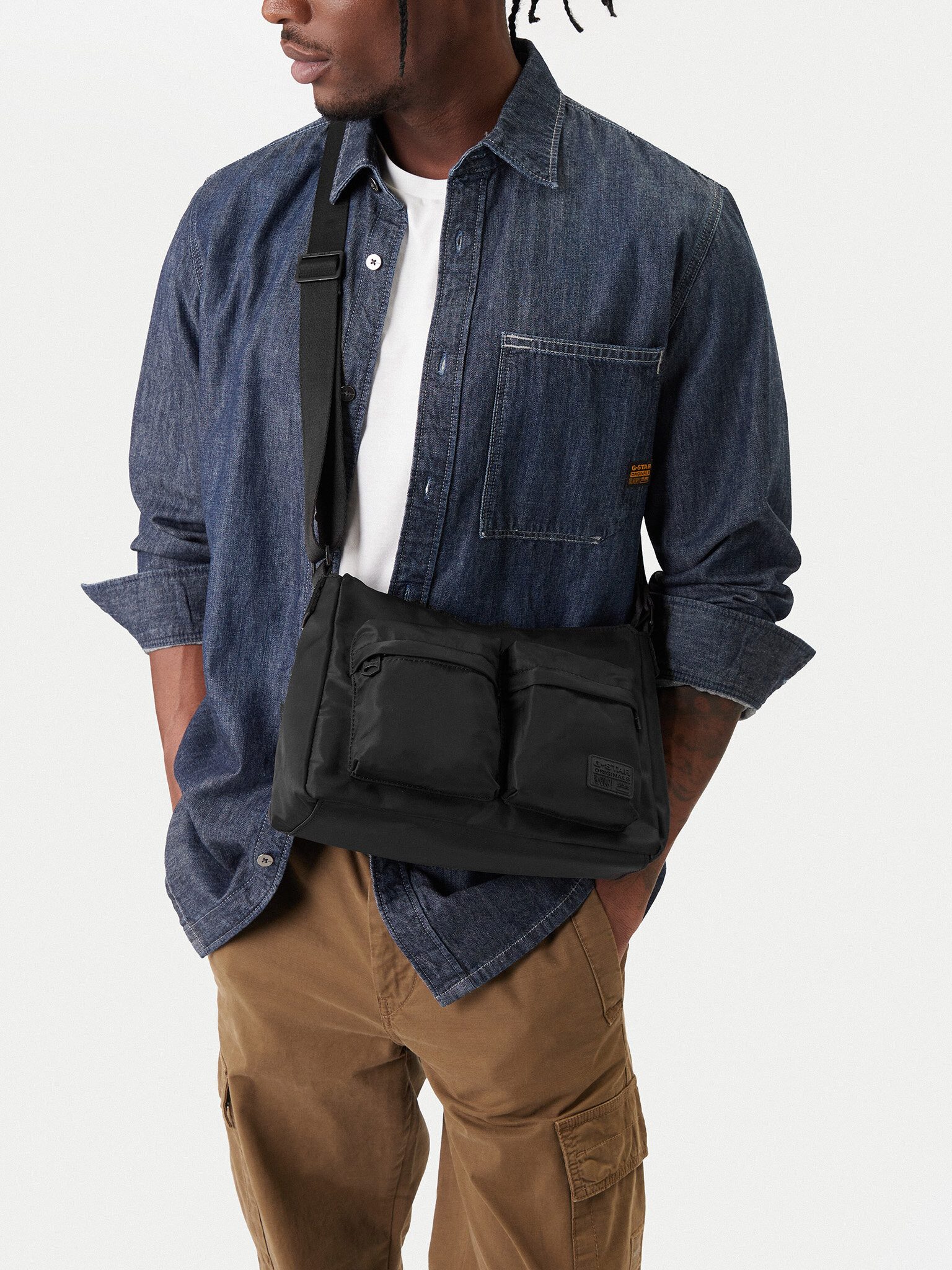 G-STAR Handtasche G Star Raw Herrenhandtasche Schwarz G-STAR RAW-C-BW-B53509 Schwarz