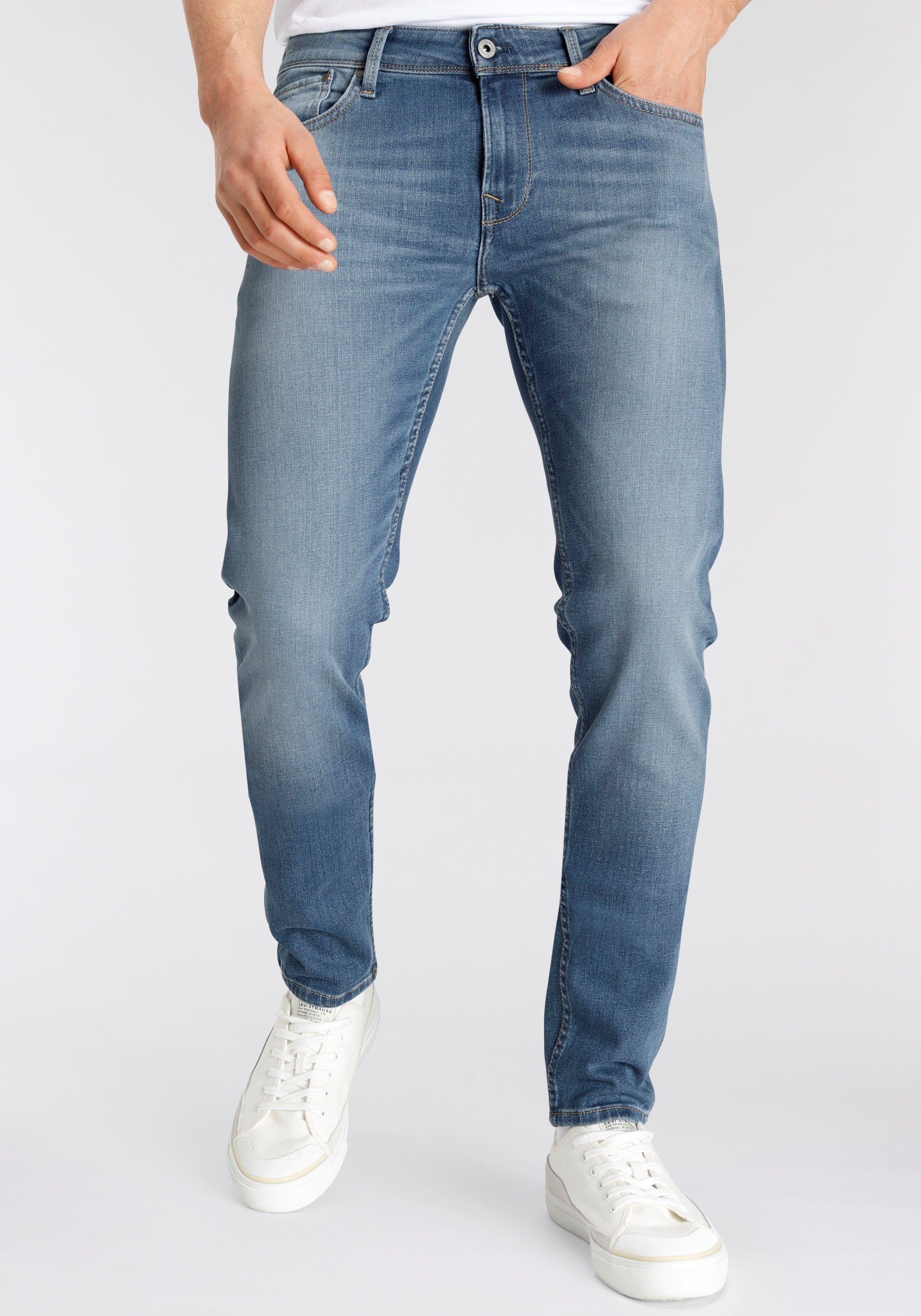 Pepe Jeans Skinny-fit-Jeans Finsbury medium blue