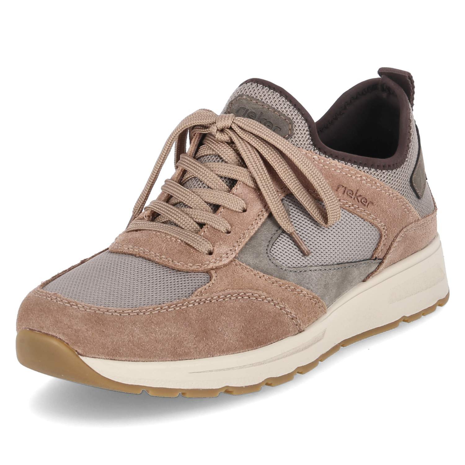 Rieker Rieker B0752-64 Herren Leder & Textil beige Schnürschuh