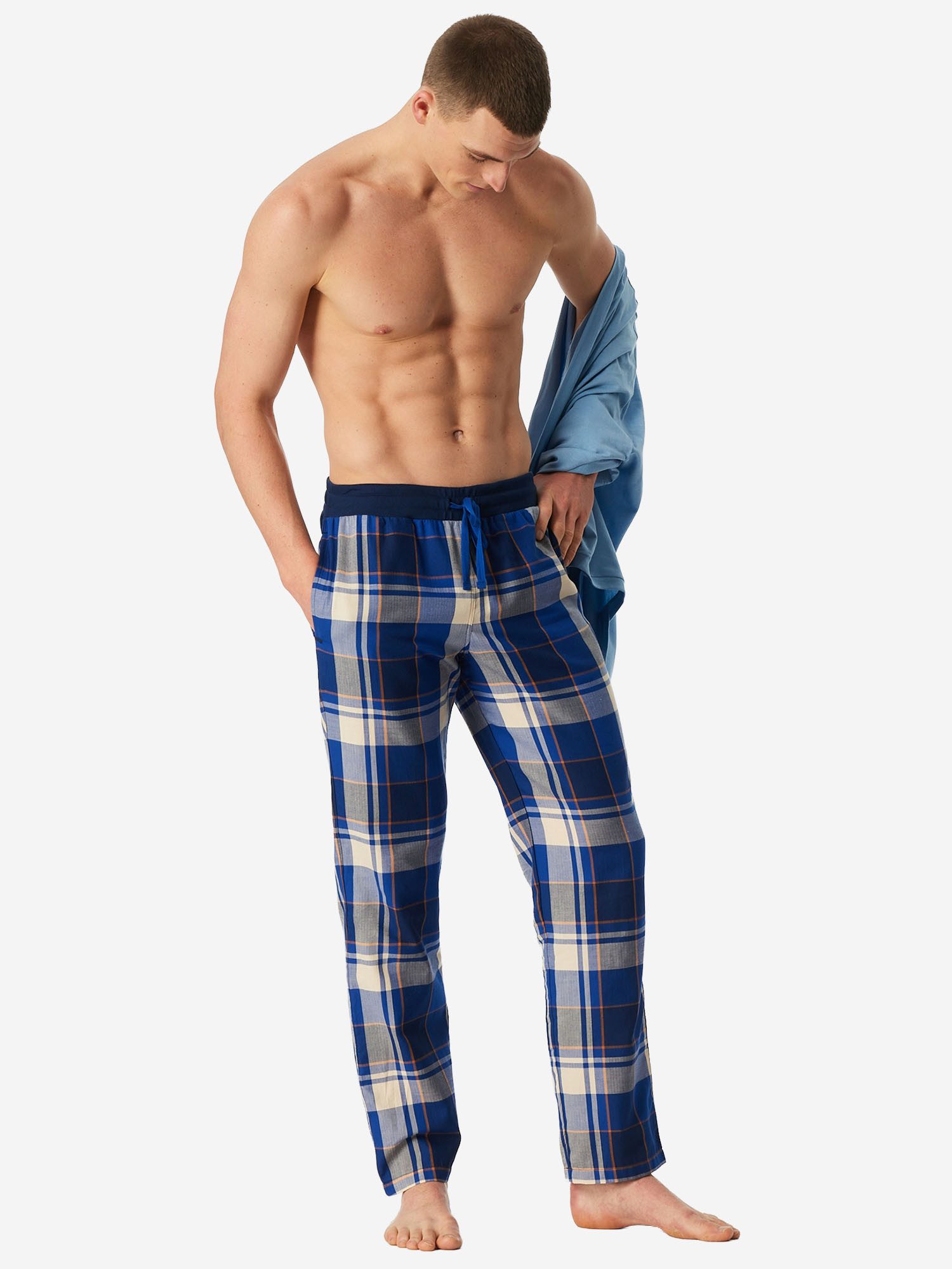 Schiesser Pyjamahose Mix Relax Schlafhose, Nacht Hose, Loungehose