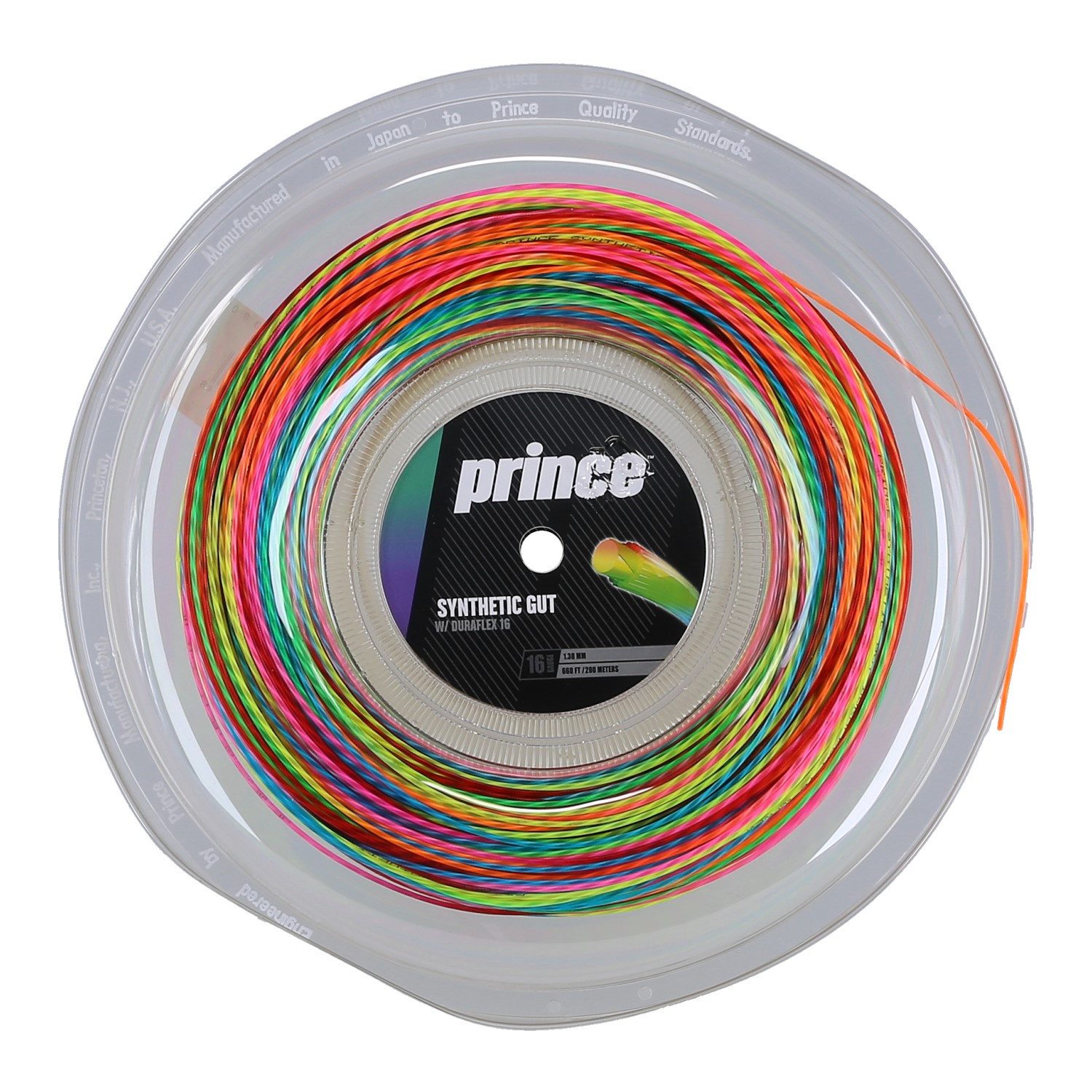 Tennissaite Synthetic Gut Duraflex Limited Edition (Allround+Haltbarkeit) bunt