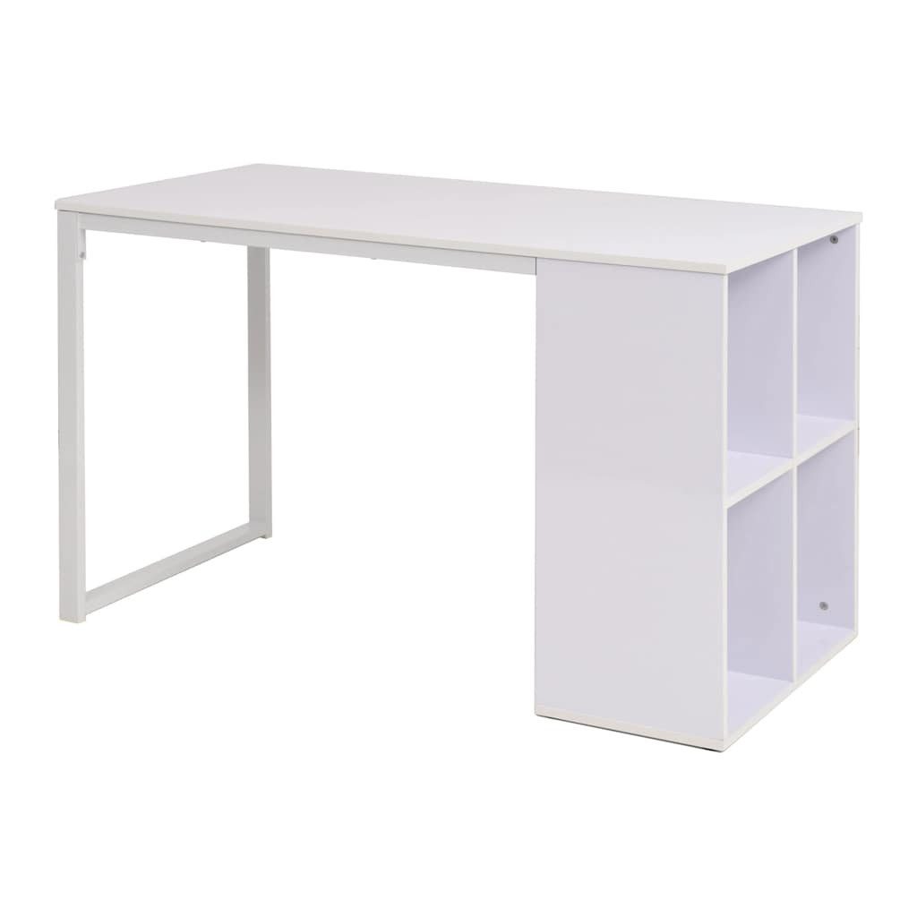 vidaXL Schreibtisch Schreibtisch 120×60×75 cm Weiß, Schreibtisch 120x60x75cm Weiß Bürotisch Arbeitstisch Computertisch