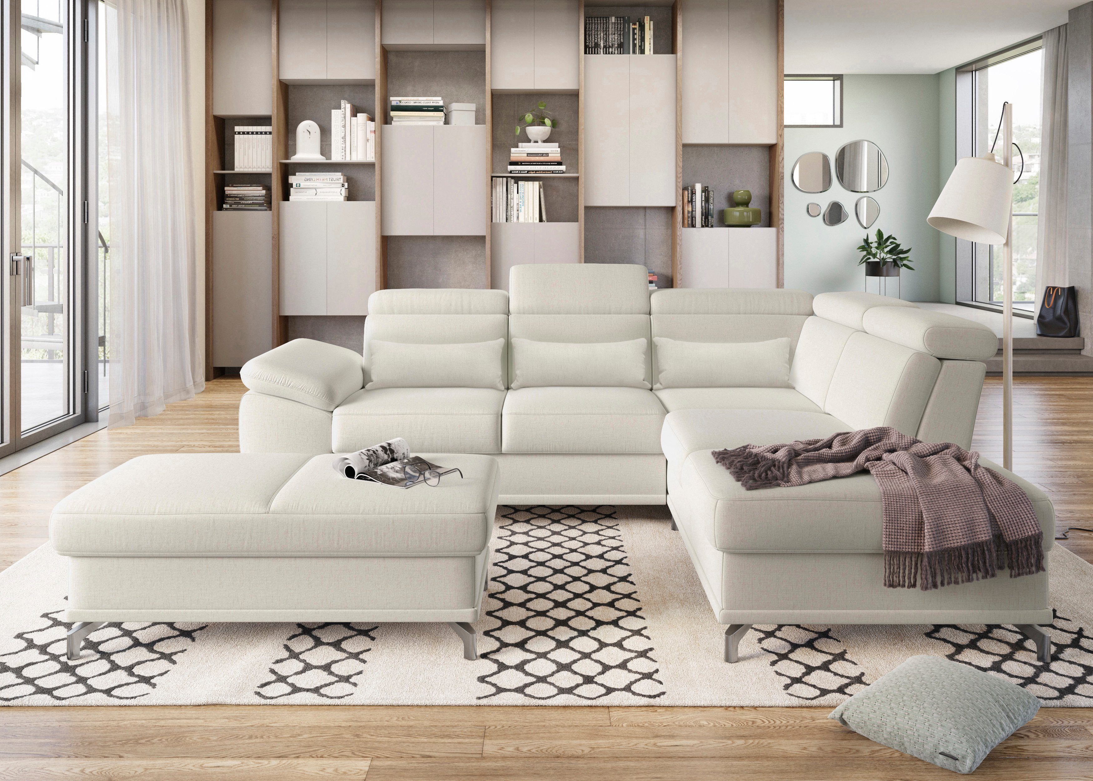 sit&more Ecksofa Cabrio L-Form, mit Sitztiefenverstellung, günstig online kaufen
