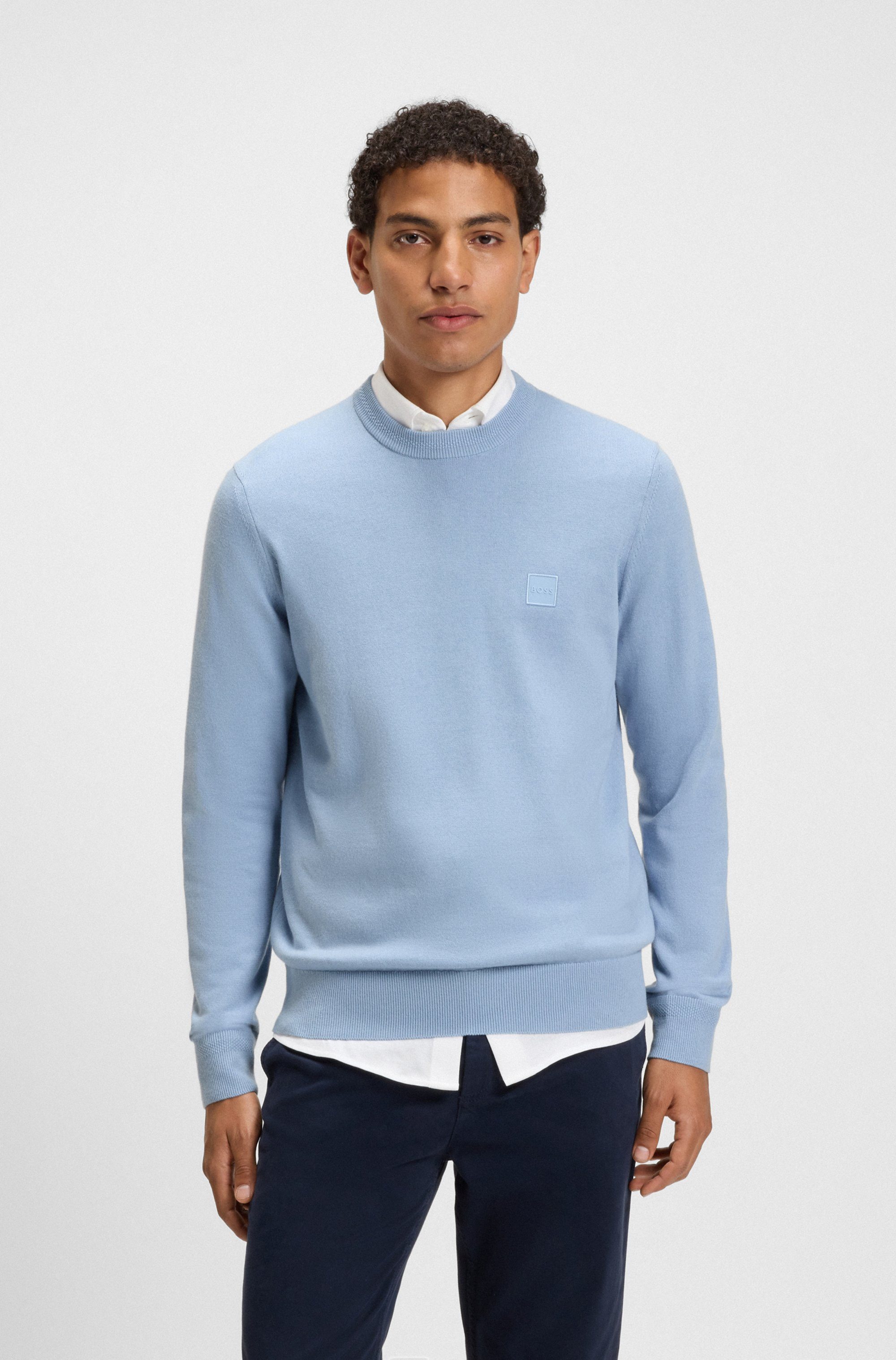 BOSS ORANGE Strickpullover Kanovano mit Rundhalsausschnitt günstig online kaufen