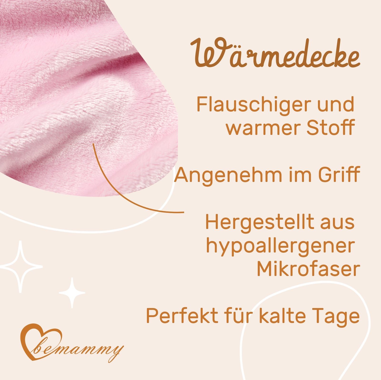 Wohndecke Warme Kuscheldecke Babydecke Blanket Baby Geschenk BE20-168, Be Mammy – Bild 4 von 5