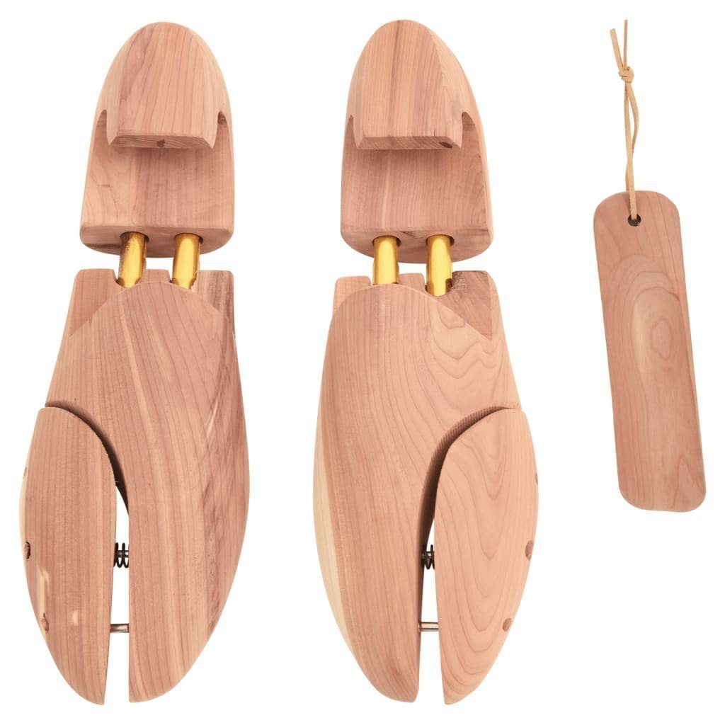vidaXL Schuhspanner Schuhspanner mit Schuhlöffel EU 44-45 Massivholz Zeder (1-tlg)