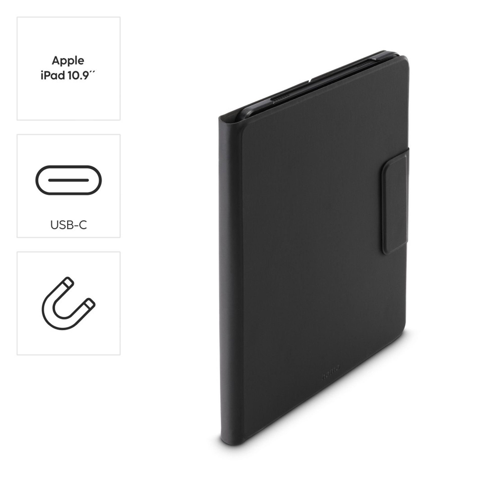 Hama Premium mit Tastatur für Apple iPad 11" -2025 Tablet-Tastatur