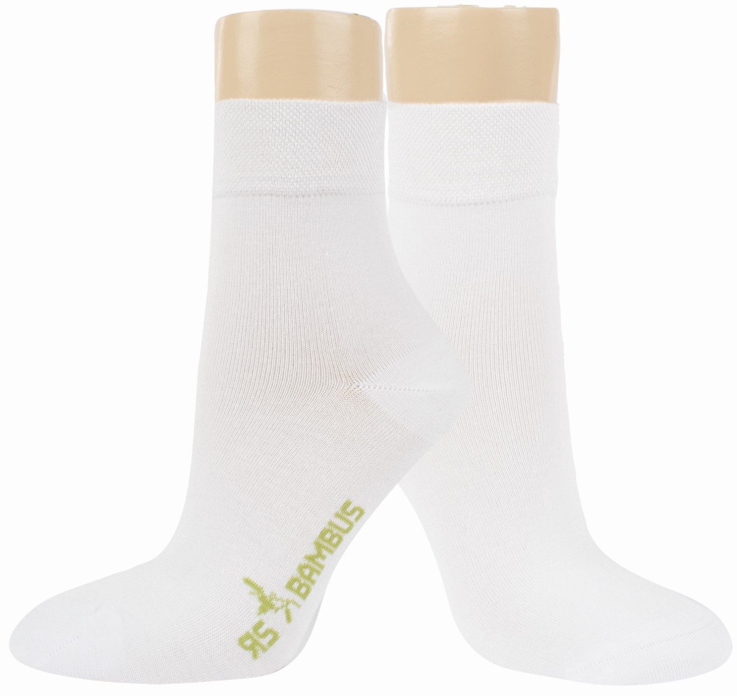 Socken 3 Paar RS. Harmony 43007 BAMBUS Kurzsschaftstrumpf weiß 3 Größen