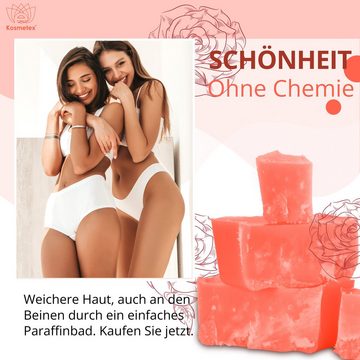 Kosmetex Paraffinwachs Kosmetex Paraffinbad Rosa, Paraffin-wachs Rose, 2 x 500ml