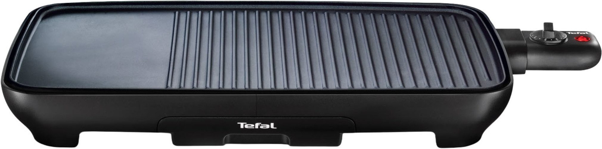 Tefal Tischgrill Malaga, spülmaschinengeeignete Platte und Saftauffangbehälter, 2000 W, Thermosignal-Wärmeanzeige, TG3918