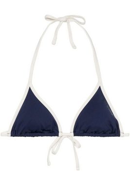 Marc O'Polo Triangel-Bikini-Top, mit Bindebändern und Kontrastnaht