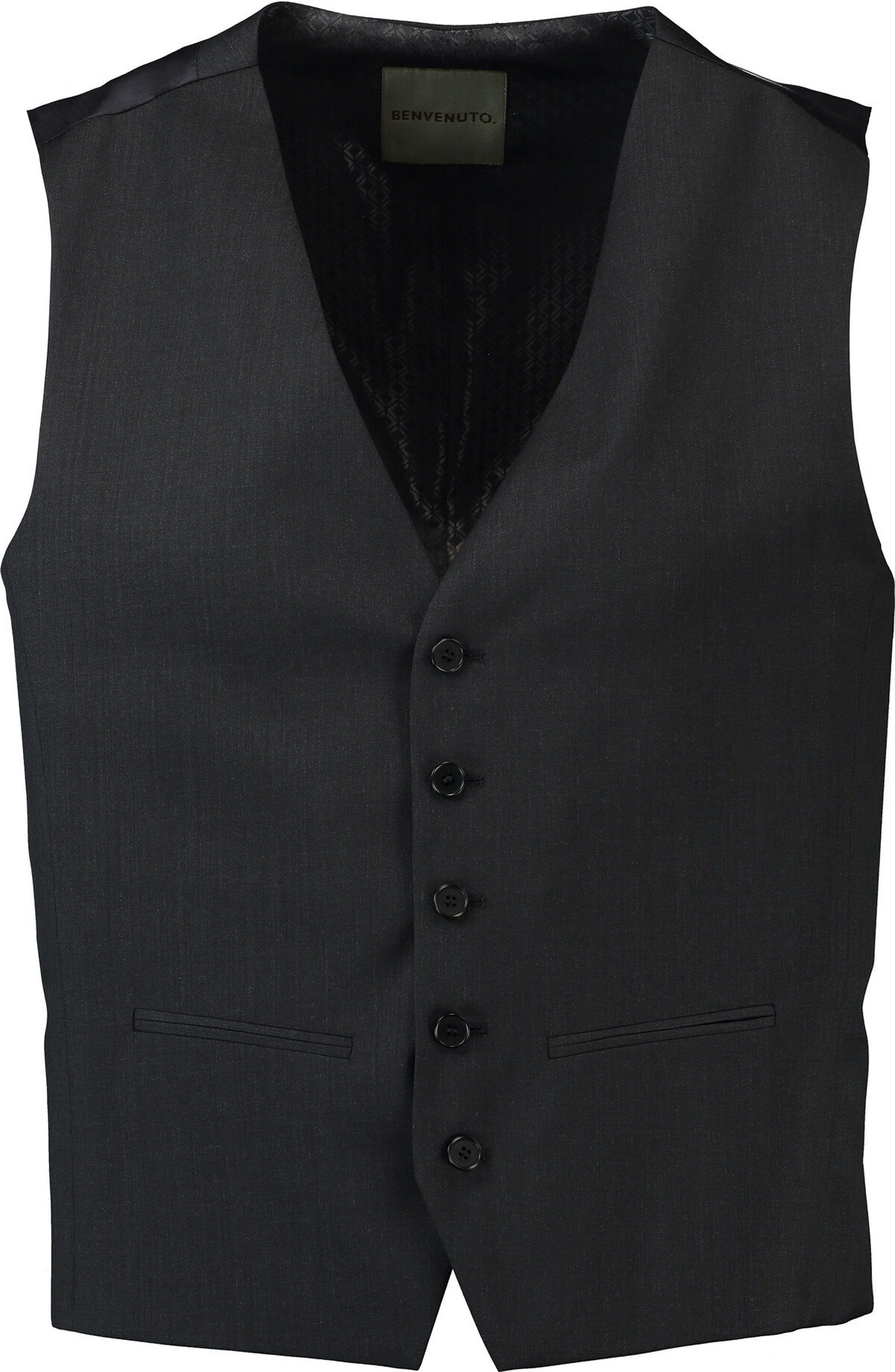 BENVENUTO. Anzugweste anthrazit Modern Fit günstig online kaufen