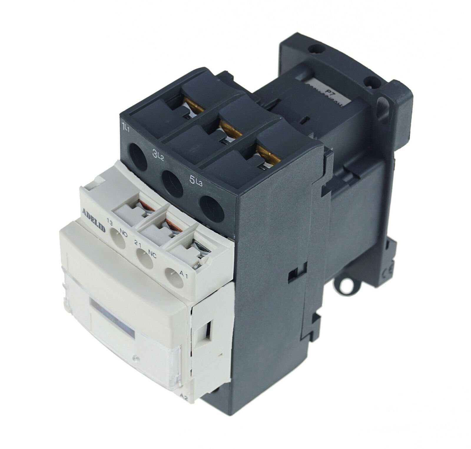 Thumbnail - ADELID Schalter, Leistungsschütz 12A 5,5kW 1NO 1NC 230V Spule AC3 380/400V Wechselstrom
