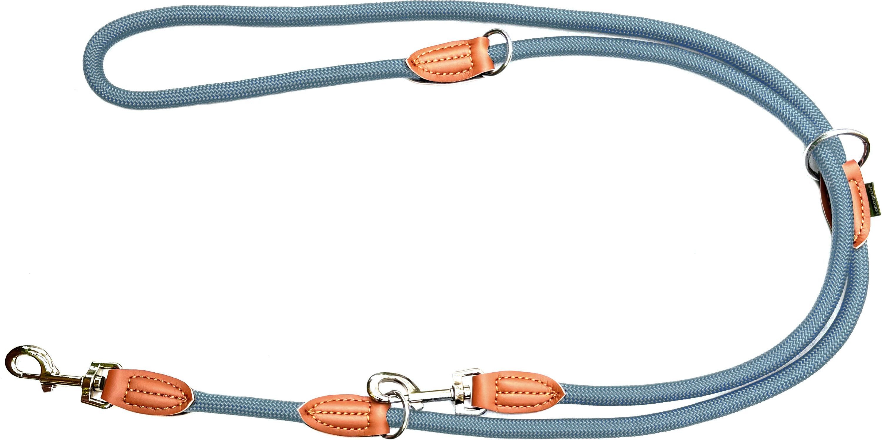 Leisegrün Hundeleine für große Hunde, 2m, 3-fach verstellbar, Nylon, Doppelleine für 2 Hunde, Führleine, Freihandleine, Kurzführer – Bild 2 von 5
