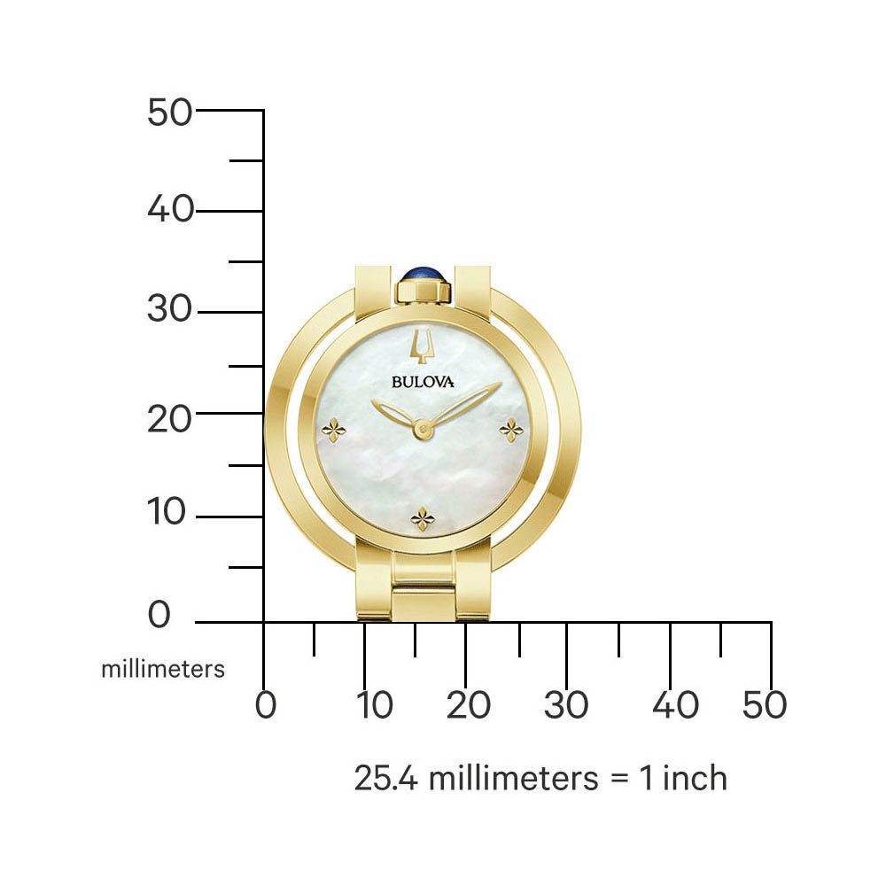 Bulova Quarzuhr Rubaiyat 97L181, Armbanduhr, Damenuhr, Edelstahlarmband, analog