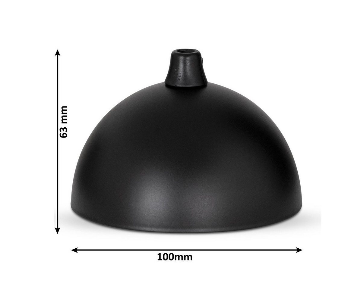 Thumbnail - Lightstock Lampen-Verteiler Lampen Baldachin Halbrund, inkl. Klemmnippel für Befestigung am Kabel, Befestigung am Kabel ...