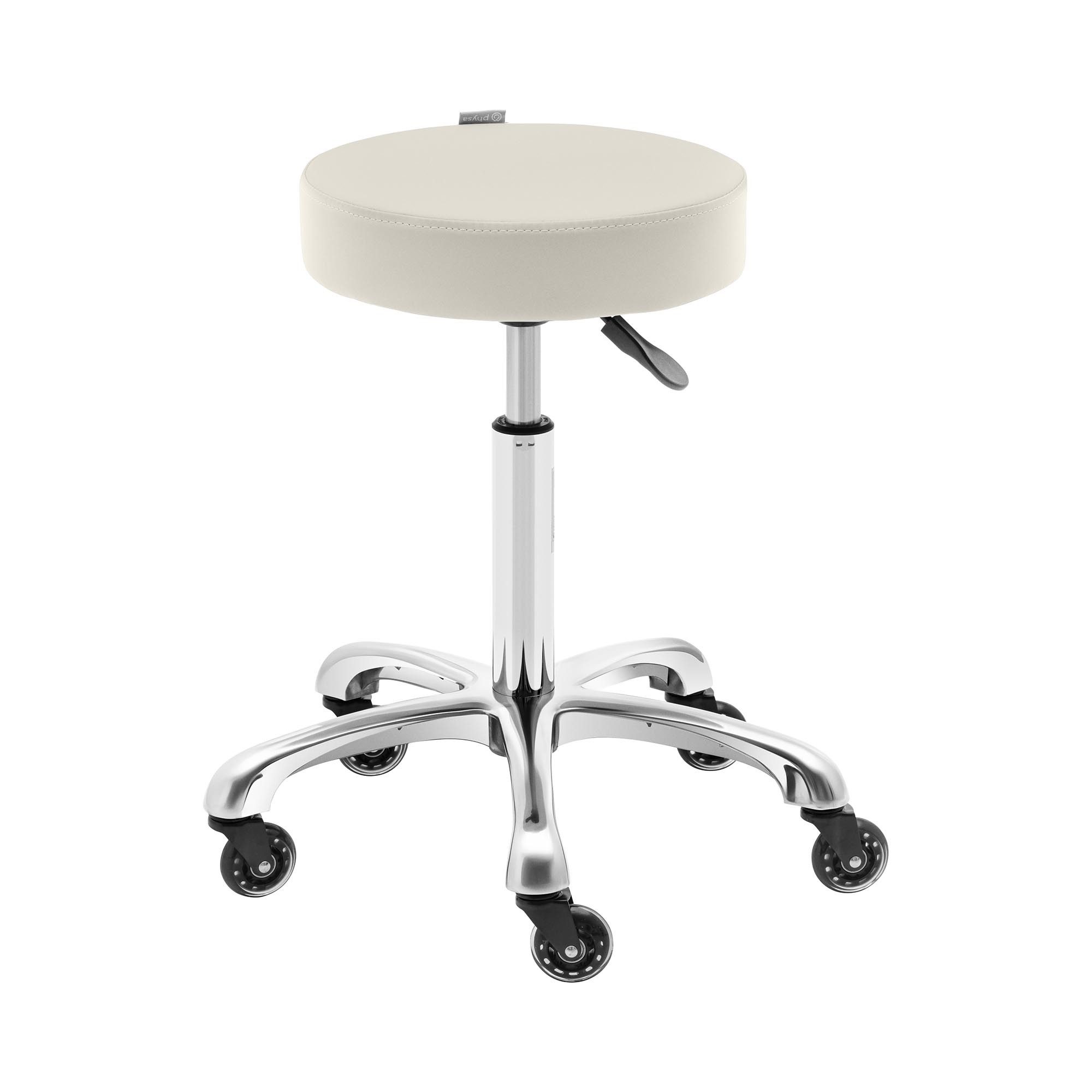 Physa Rollhocker höhenverstellbar WORCESTER BEIGE Friseurhocker, Beige