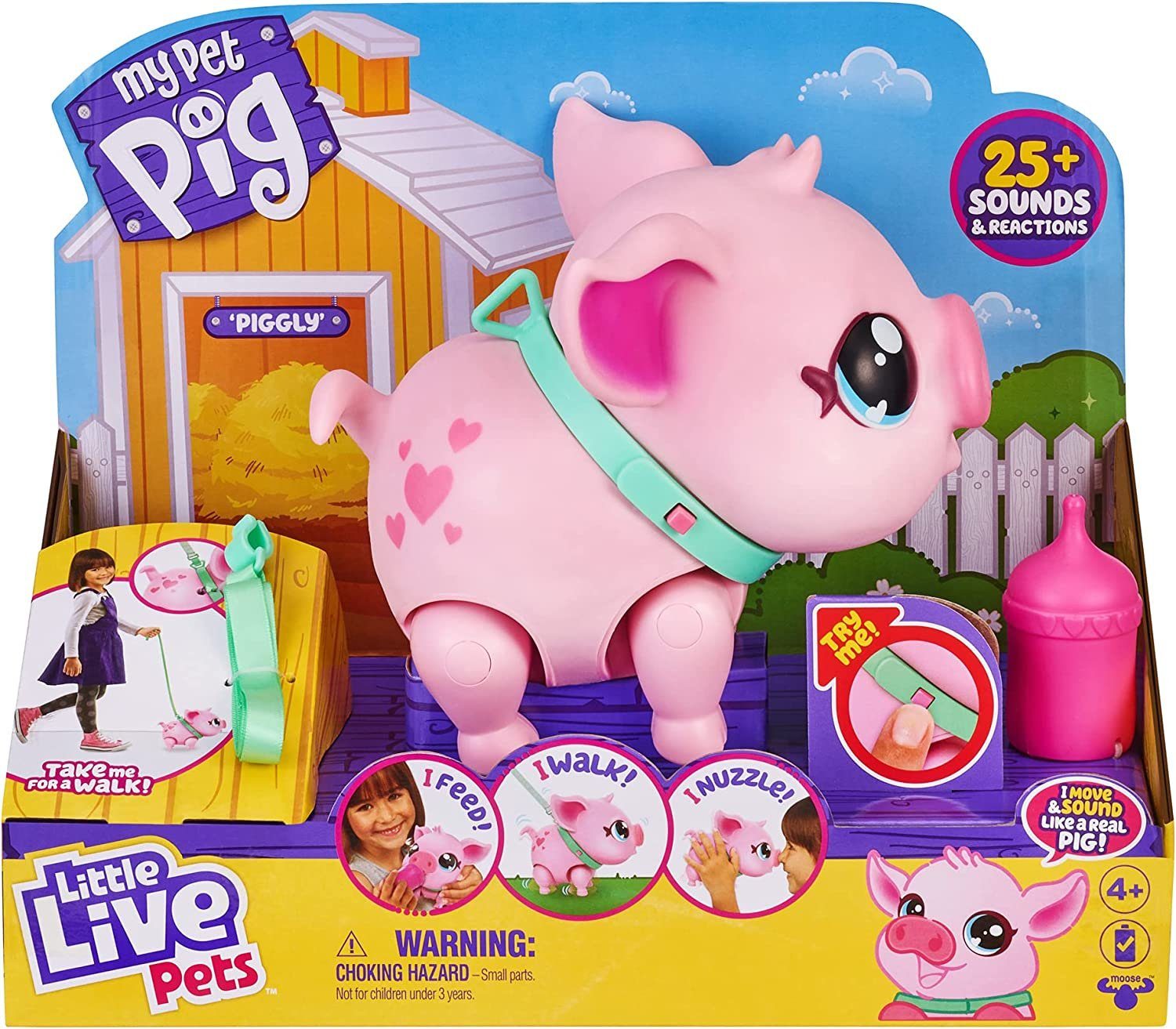 Moose Toys Spielfigur Moose Toys 26366 - Little Live Pets – My Pet Pig Piggly