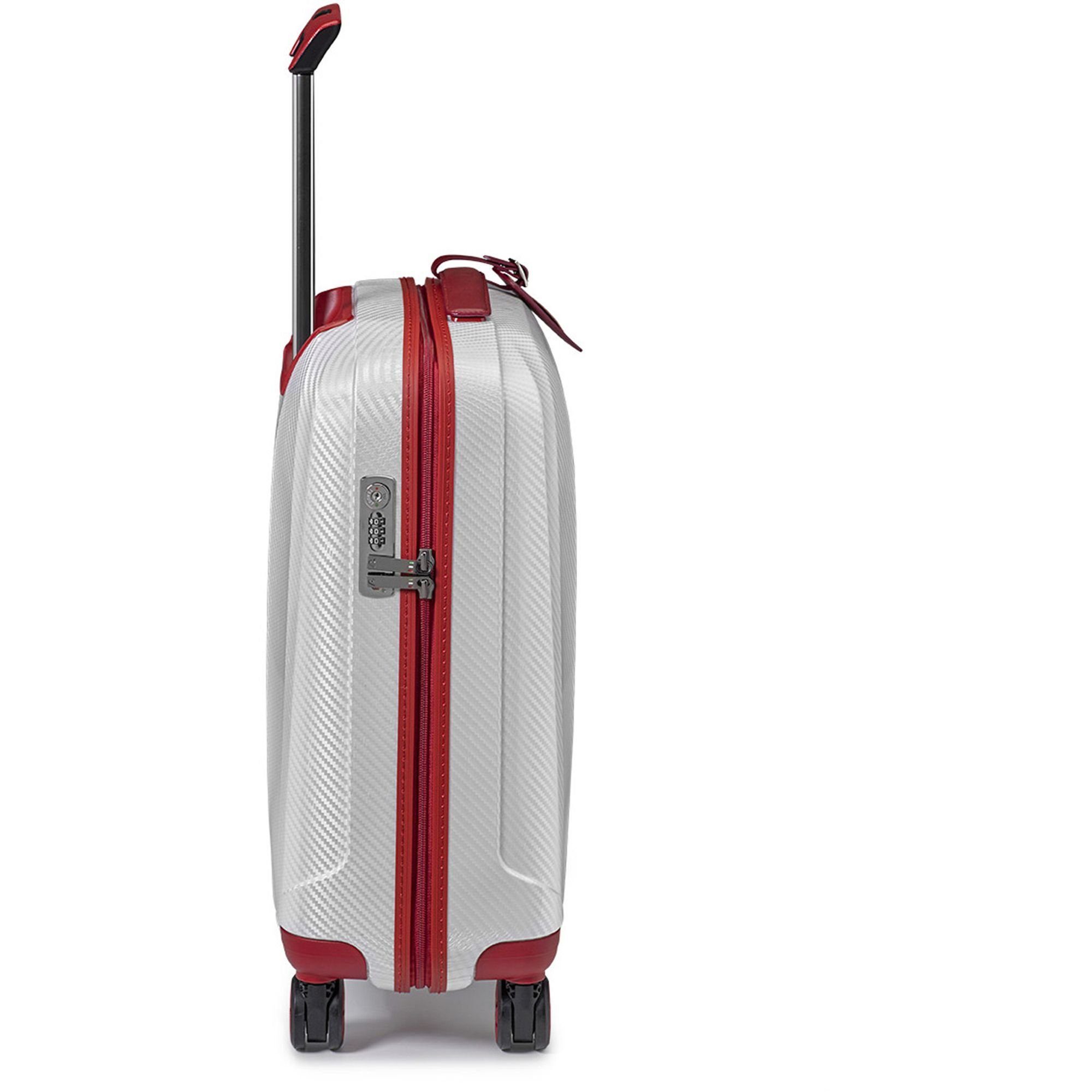 RONCATO 4 rosso-bianco Handgepäck-Trolley Rollen, Polypropylen We Are,