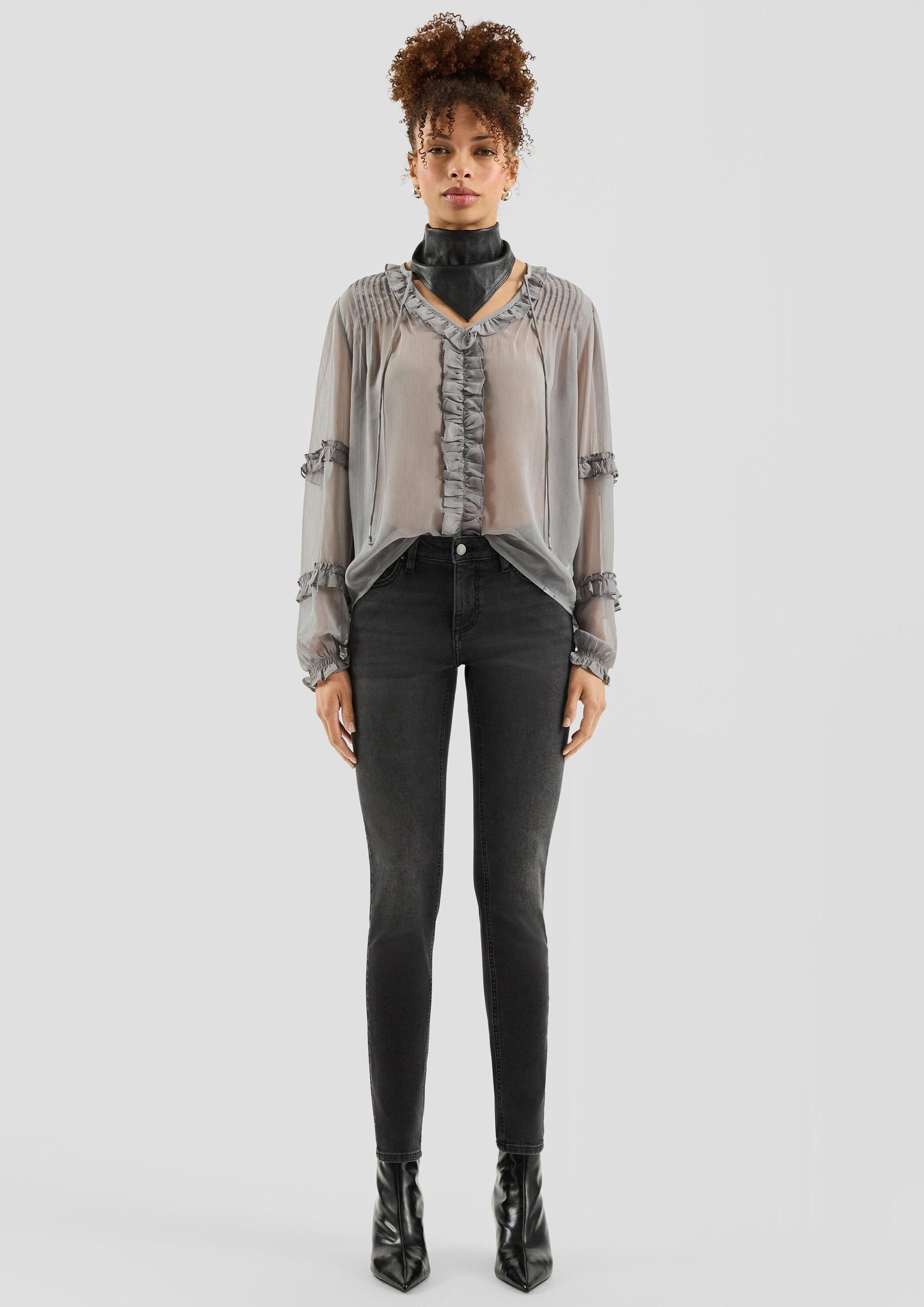 QS Skinny-fit-Jeans Jeans-Hose SADIE Jeans Sadie/Slim Fit/Mid Rise/Skinny L günstig online kaufen